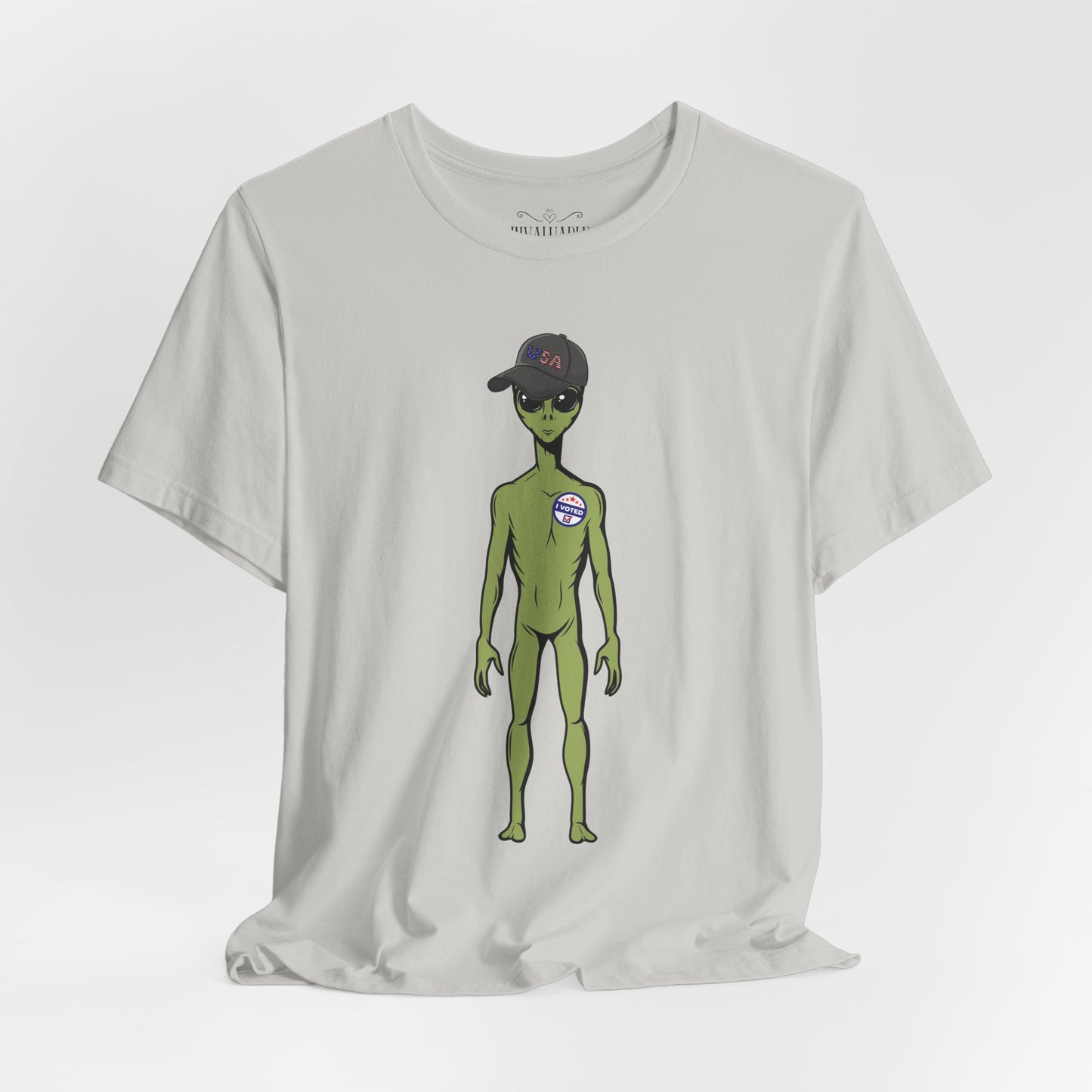Alien Graphic Tee, Fun T-Shirt for Sci-Fi Lovers, Unisex Casual Wear, Great for Festivals, Gifts for Nerds, Everyday Comfort