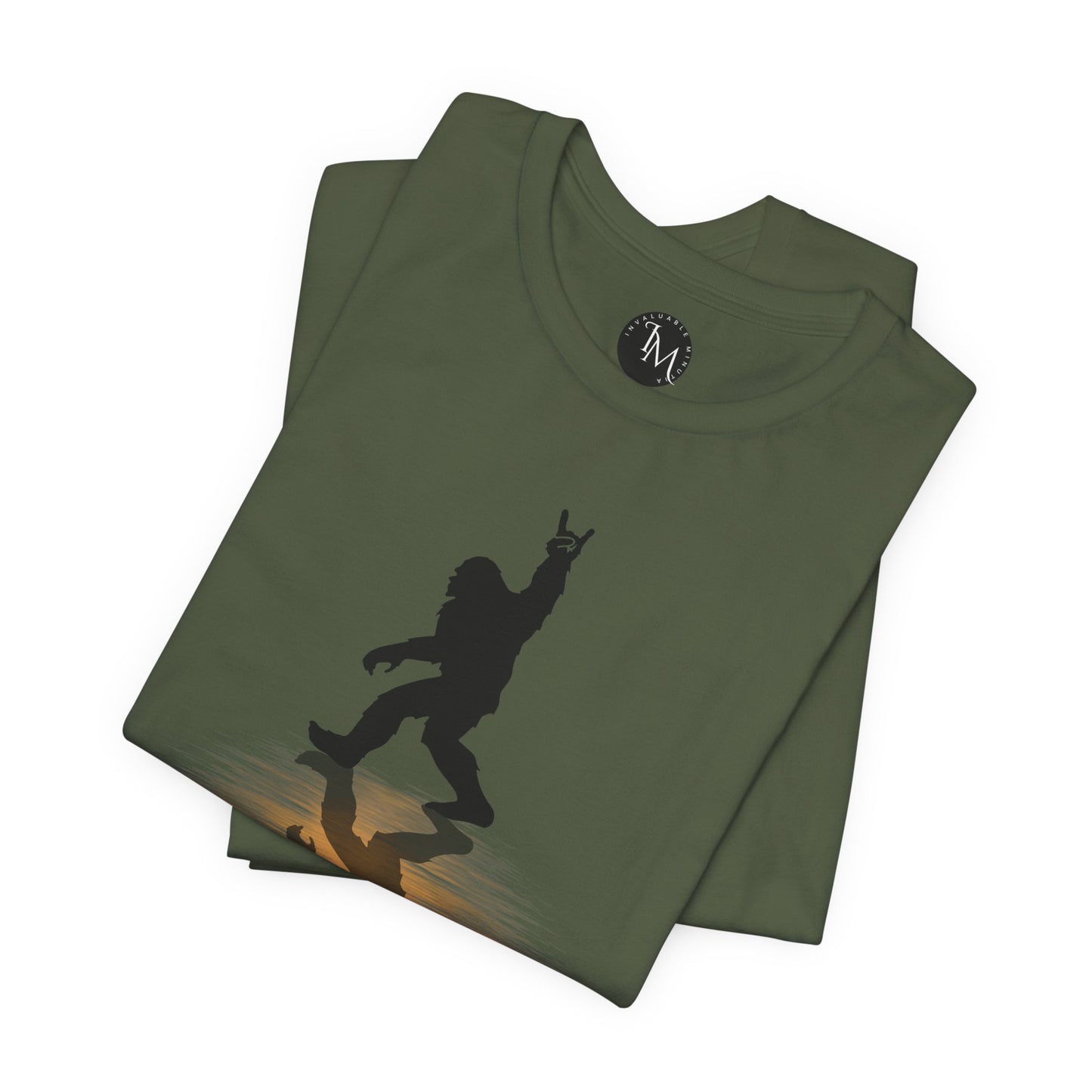 Rocking Bigfoot Unisex Bella+Canvas Jersey Tee - Fun Graphic Shirt for Nature & Cryptid Lovers