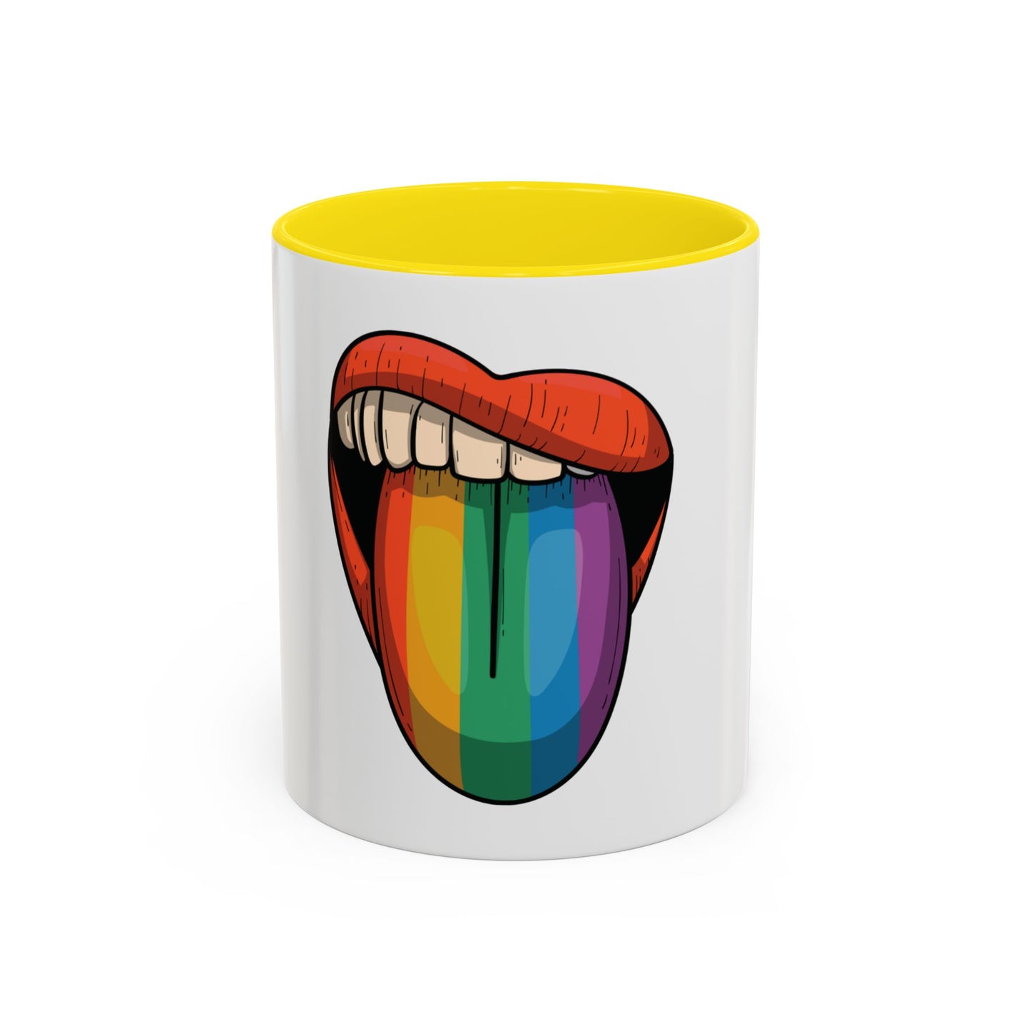 π₯π Pride Tongue Ceramic Mug β Rainbow Tongue Vibes πβ¨