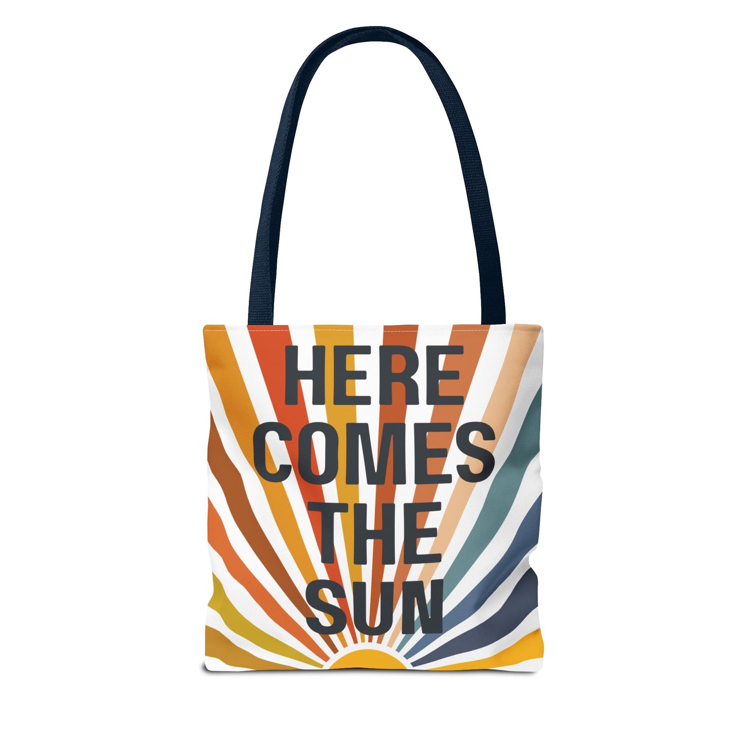 Here Comes the Sun β Retro Sunburst Tote Bag