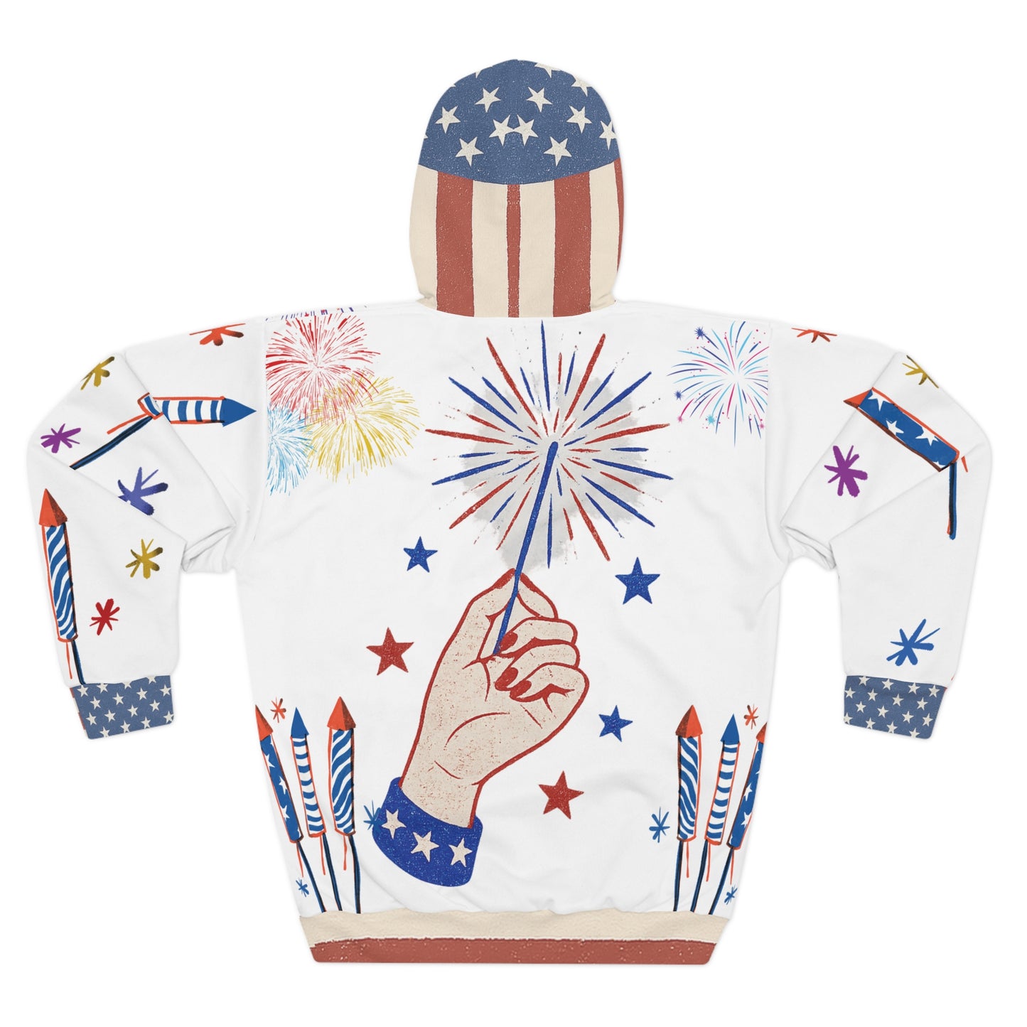 4th of July Fireworks Unisex Pullover Hoodie β "Light Me Up" Limited Edition