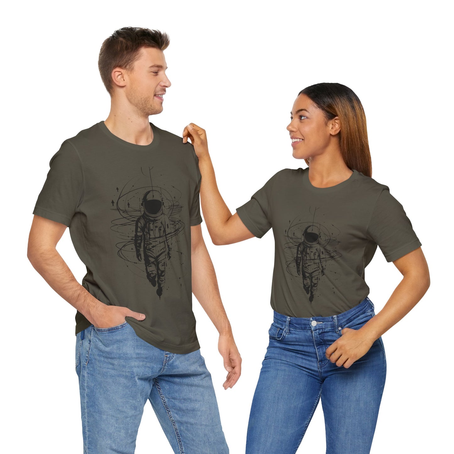 Cosmic Astronaut T-Shirt, Graphic Tee, Space Lover Gift, Unisex Casual Wear, Outer Space Clothing, Astronomy Fan Apparel