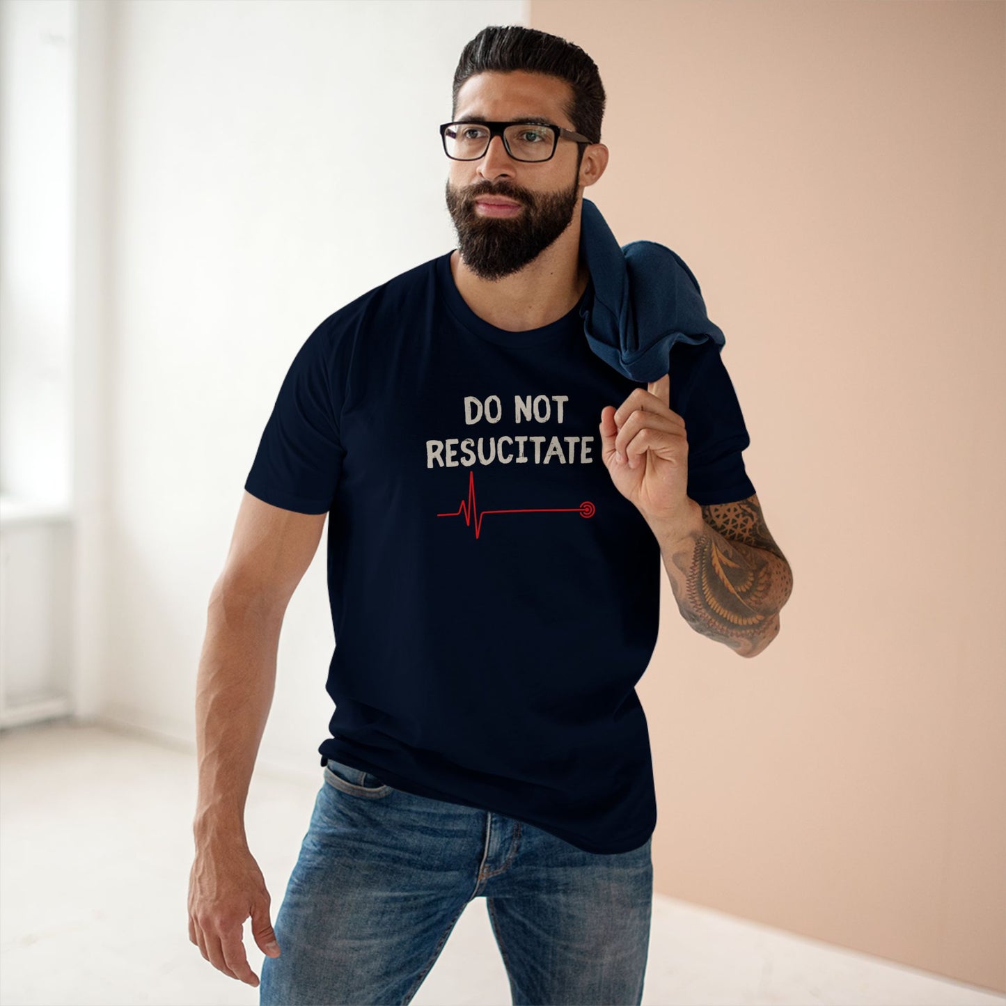 DO NOT RESUSCITATE Tee – Dark Humor Minimalist Unisex T-Shirt | AS Colour 5001