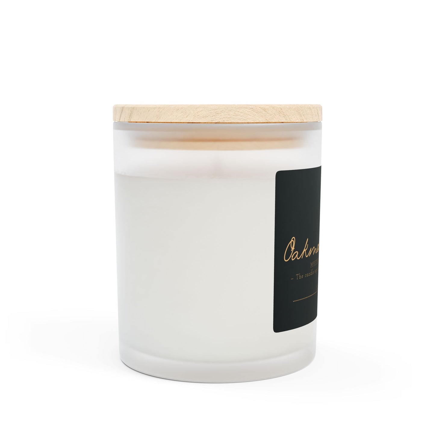 11oz Frosted Glass Natural Soy Wax Candle with Wooden Wick – Available in 9 Scents