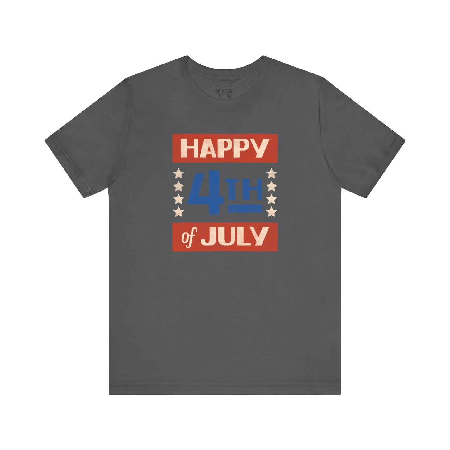 Happy 4th / Land of the Free Tee – Dual-Sided Print – Unisex Bella + Canvas Jersey T-Shirt