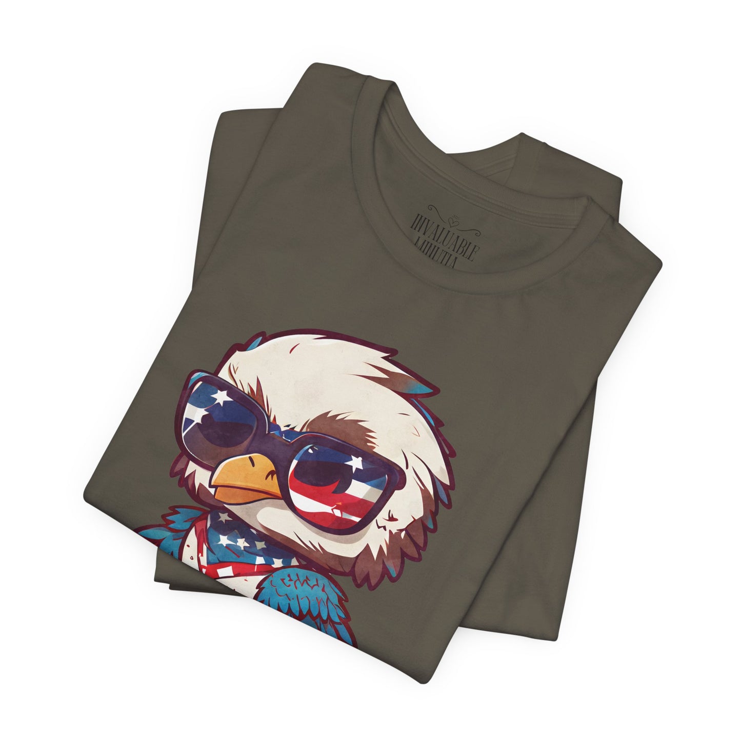 Cool Patriot Eagle Tee β Unisex Bella+Canvas Jersey - 4th of July T-shirt