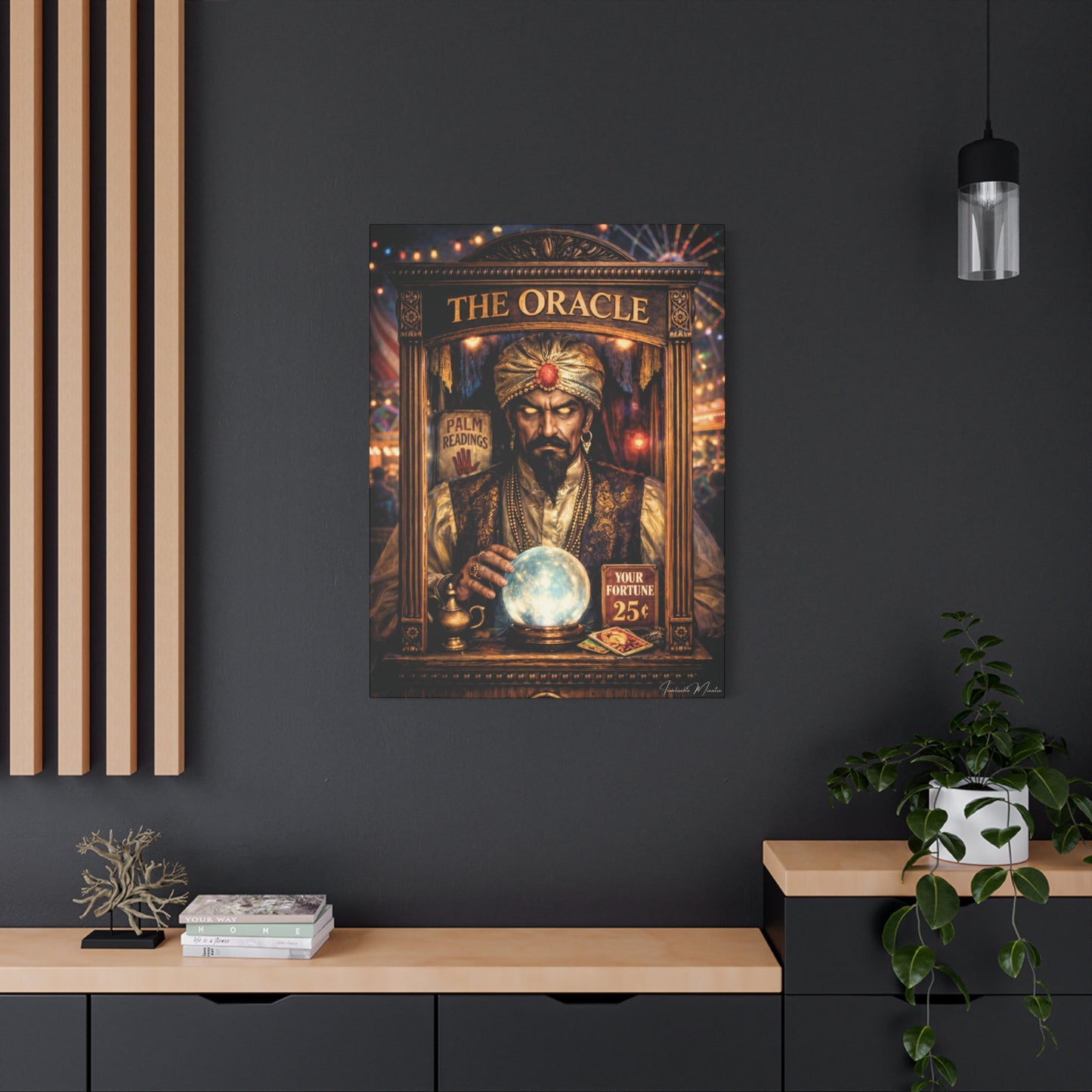 Fortune Teller "The Oracle" - Premium Canvas Print 1.25" Thick