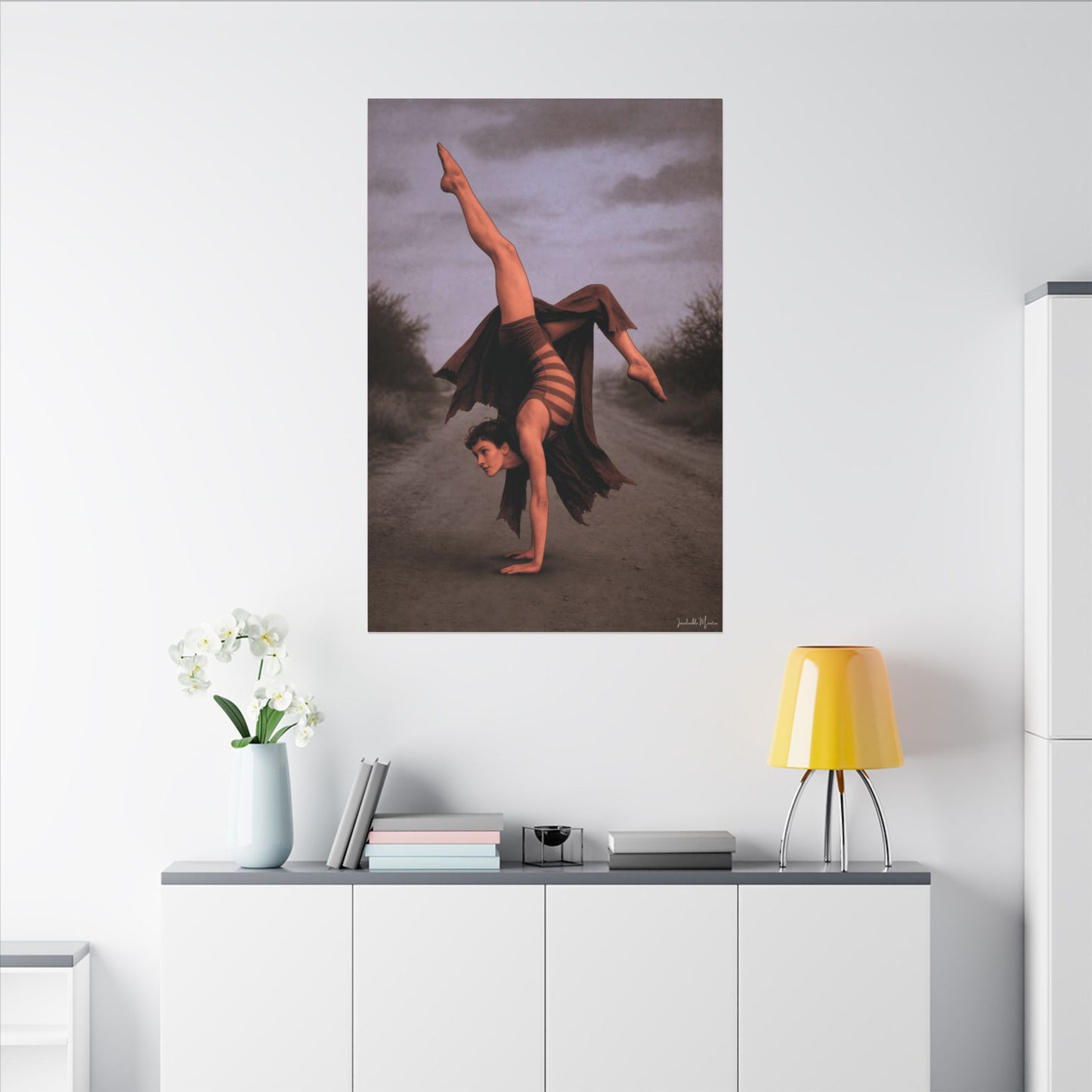 The Acrobat – Matte Canvas Print (Gallery-Wrapped) 0.75" – Vintage Circus-Inspired Canvas Wall Art