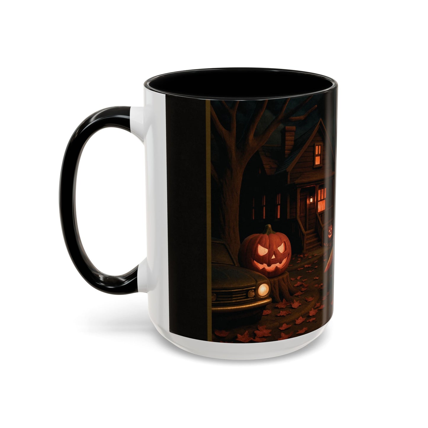 Clay-Style Slasher Halloween Night Mug | Accent Coffee Mug (11oz/15oz)