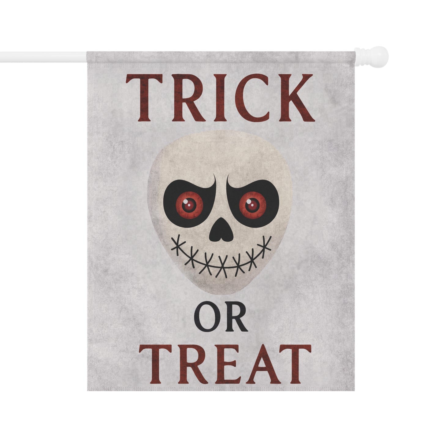 Trick or Treat Flag – Skull Halloween Garden Banner & House Flag | Boutique Spooky Porch Décor
