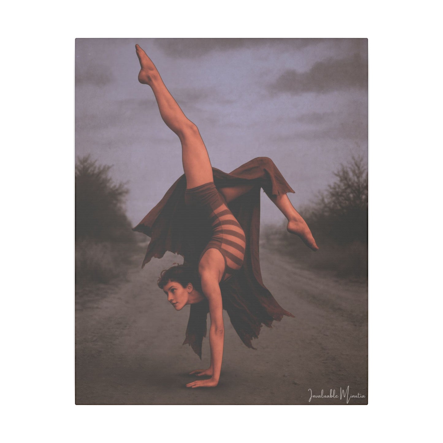 The Acrobat – Matte Canvas Print (Gallery-Wrapped) 0.75" – Vintage Circus-Inspired Canvas Wall Art