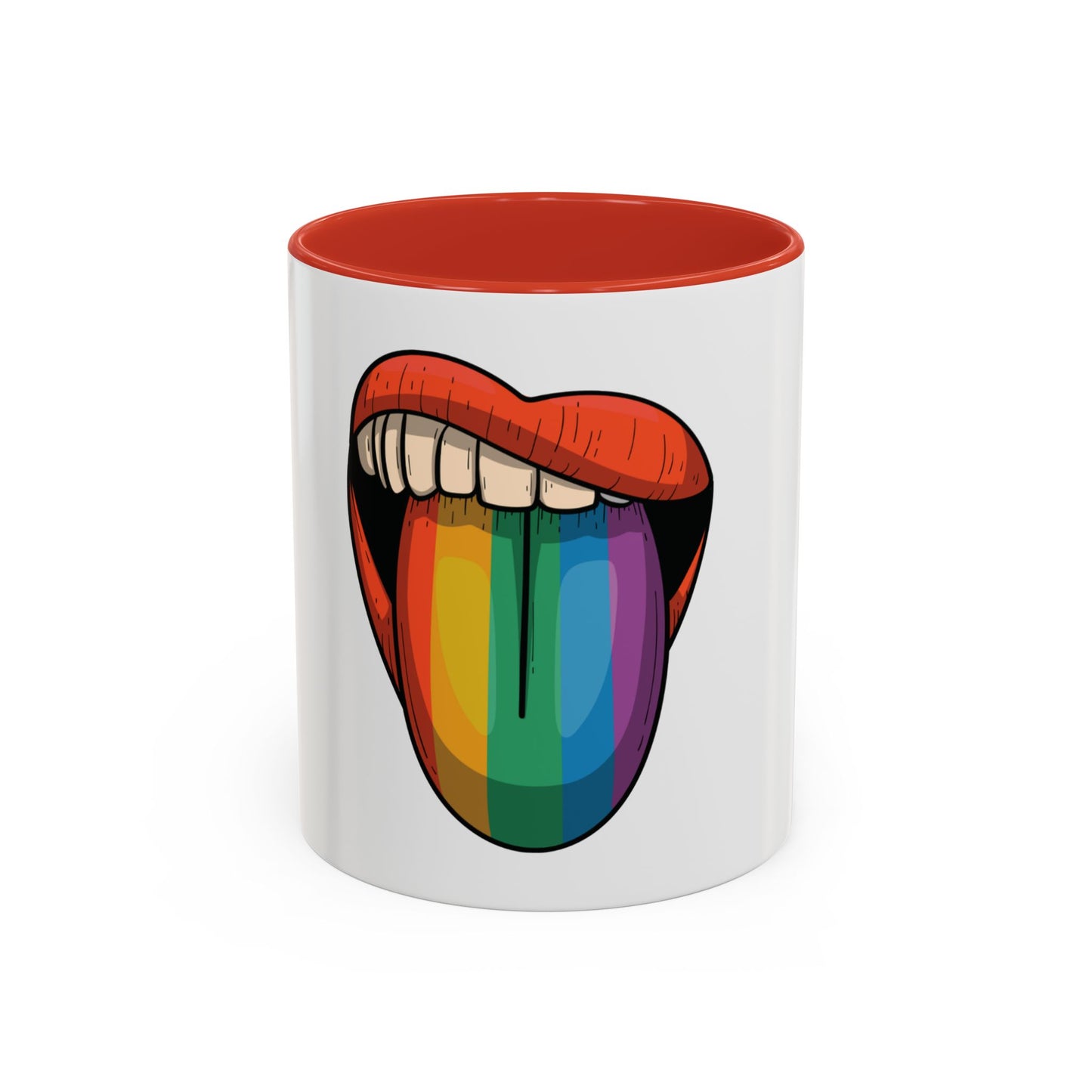 π₯π Pride Tongue Ceramic Mug β Rainbow Tongue Vibes πβ¨