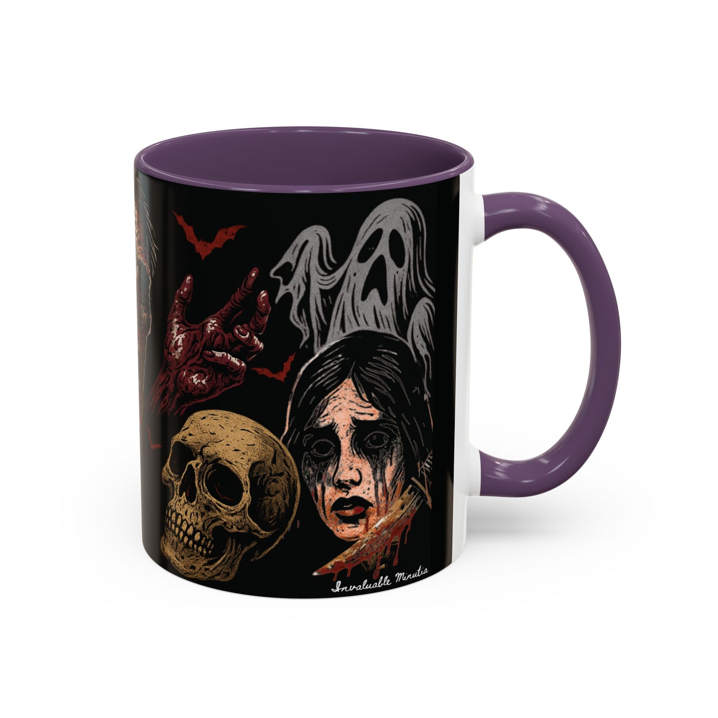 Horror Coffee Mug – Zombie Graveyard Halloween Design – 11oz & 15oz Ceramic – Creepy Goth Kitchen Decor