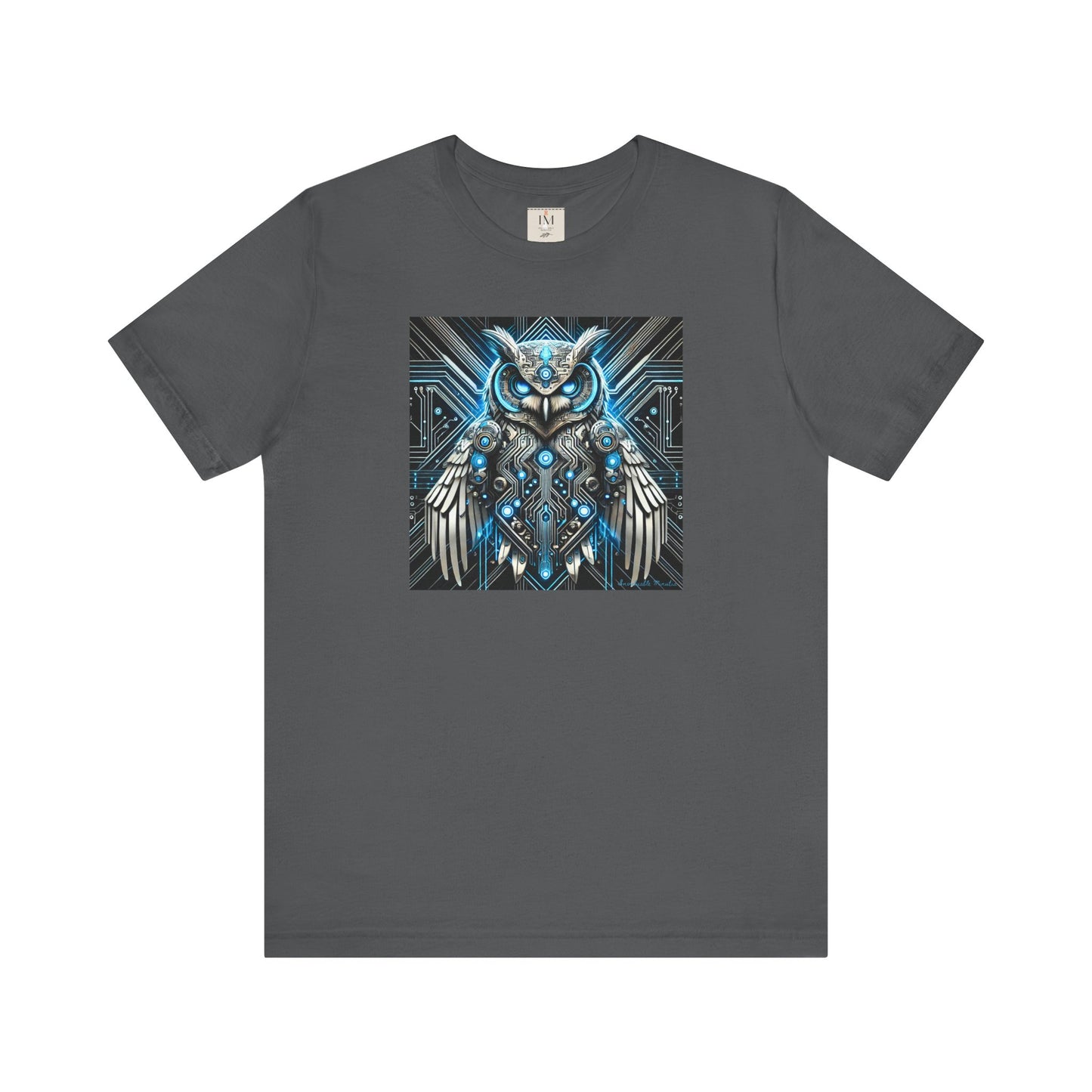 Mystical Cybernetic Owl Graphic Tee - Unisex Tch Short Sleeve T-Shirt