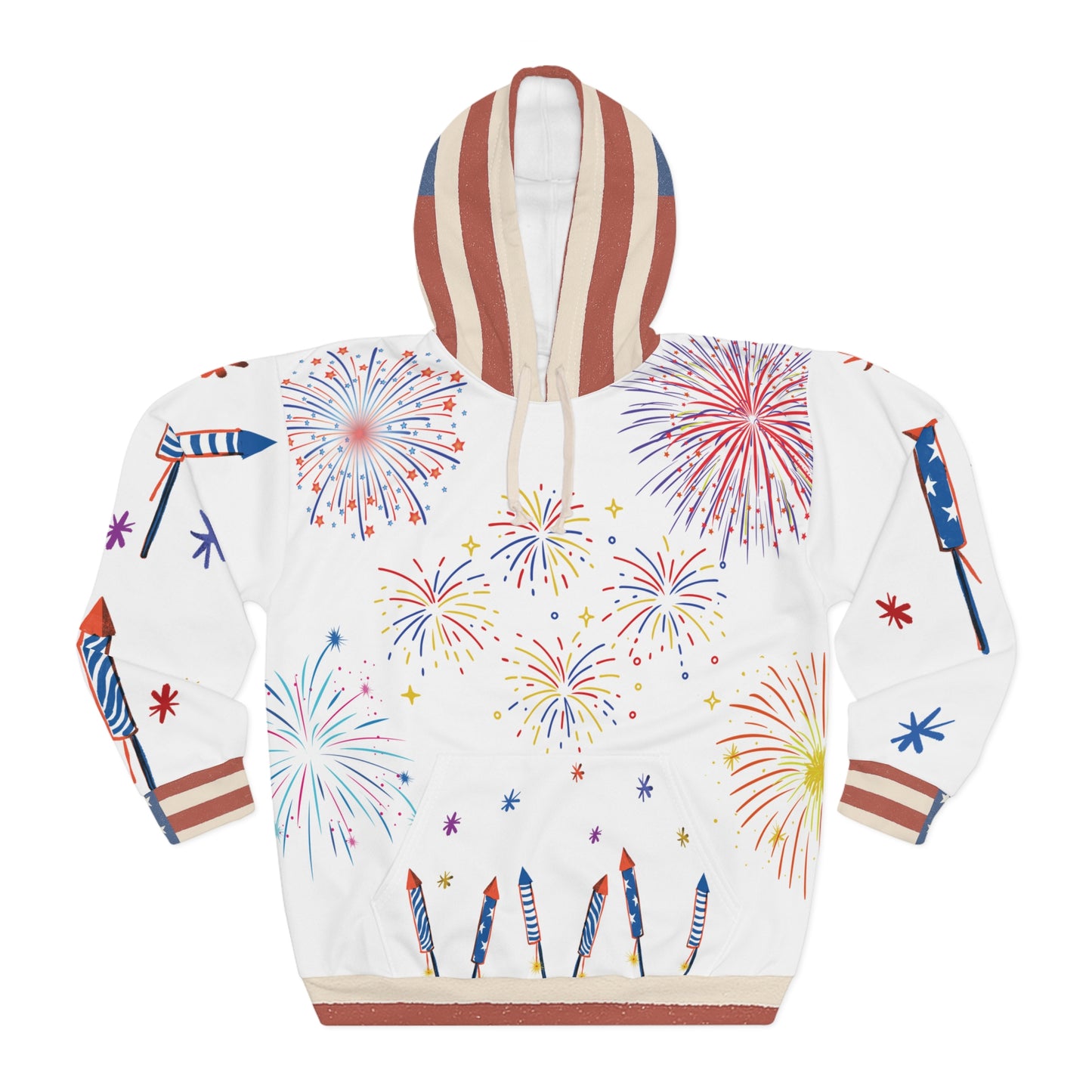 4th of July Fireworks Unisex Pullover Hoodie