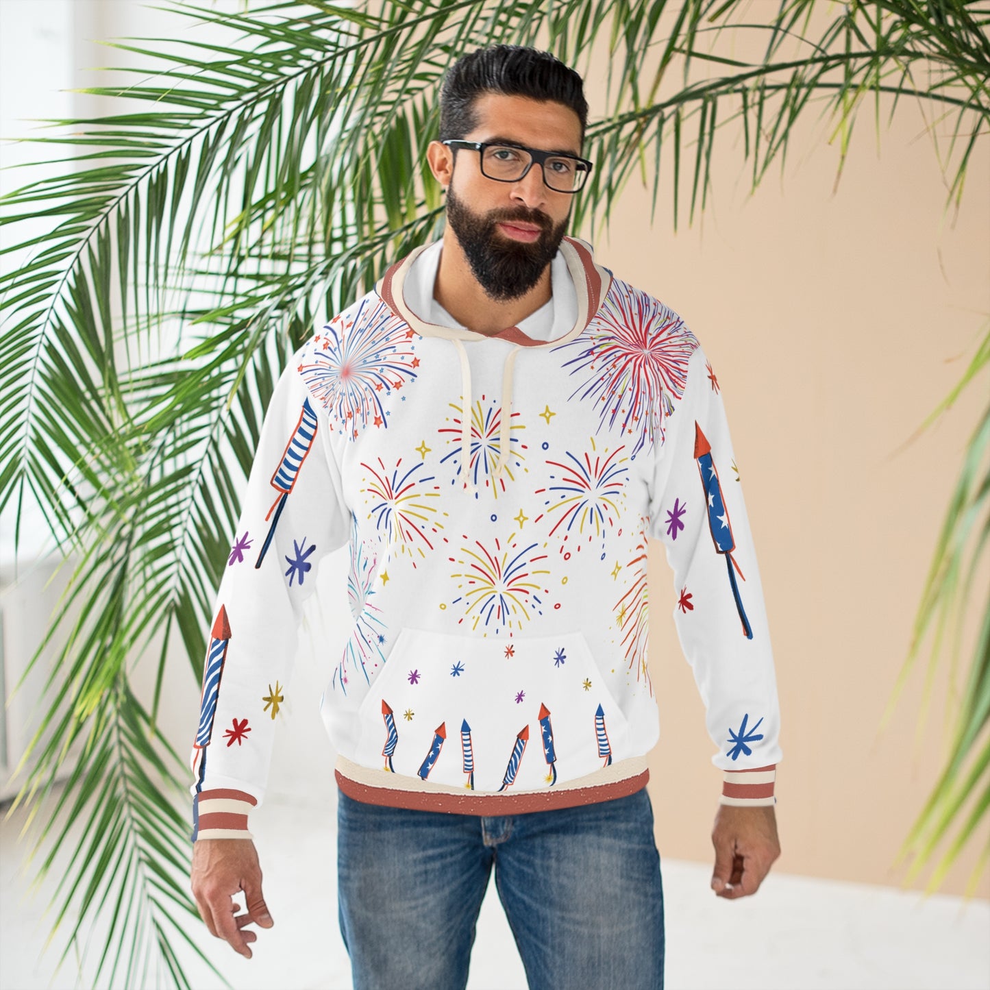 4th of July Fireworks Unisex Pullover Hoodie β "Light Me Up" Limited Edition