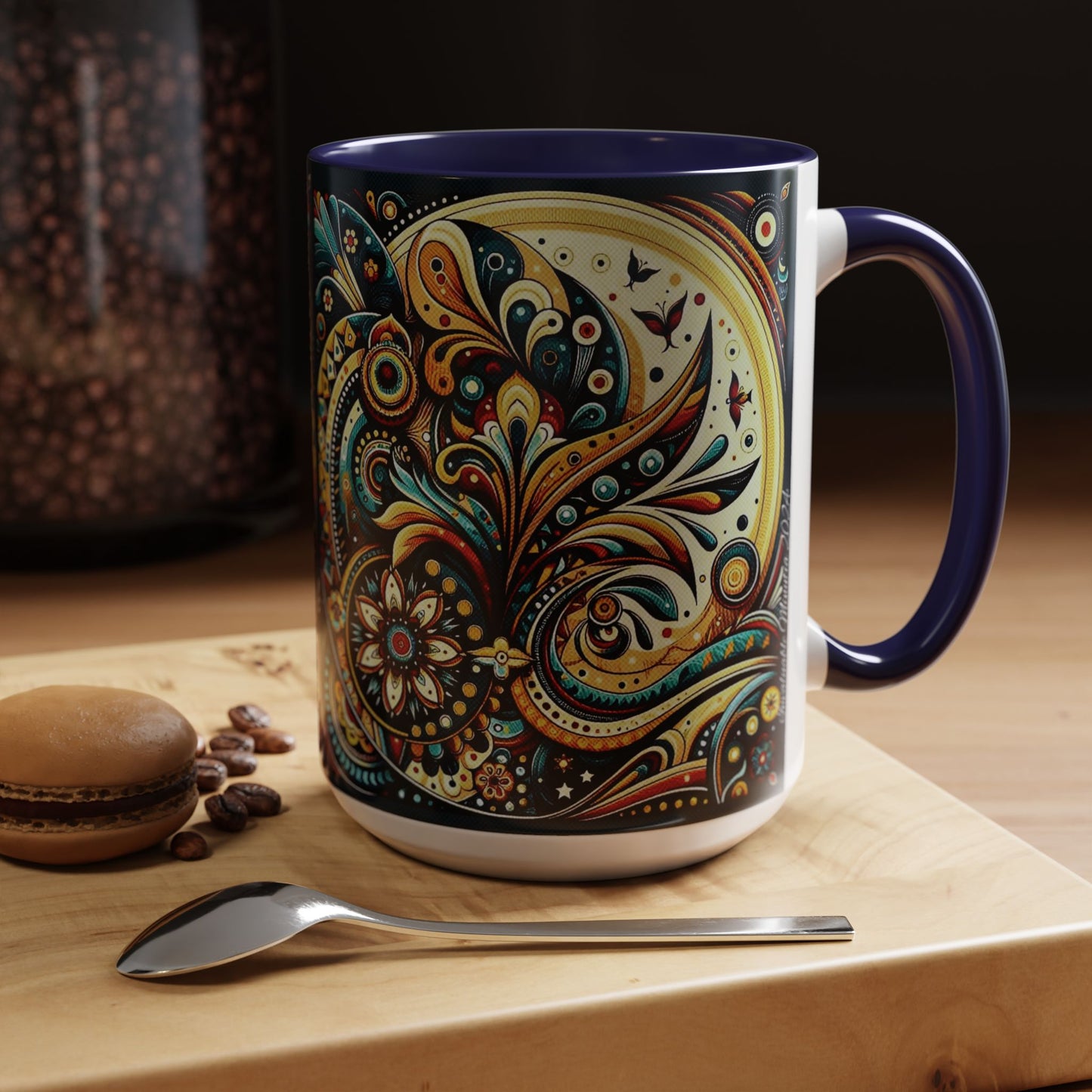 βοΈ Accent Coffee Mug (11, 15oz) β Beautiful Boho Style Graphic πΏ