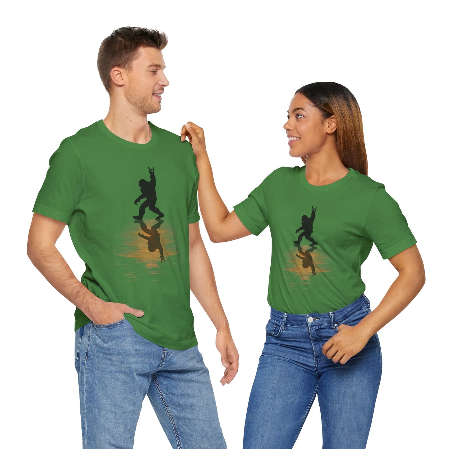 Rocking Bigfoot Unisex Bella+Canvas Jersey Tee - Fun Graphic Shirt for Nature & Cryptid Lovers