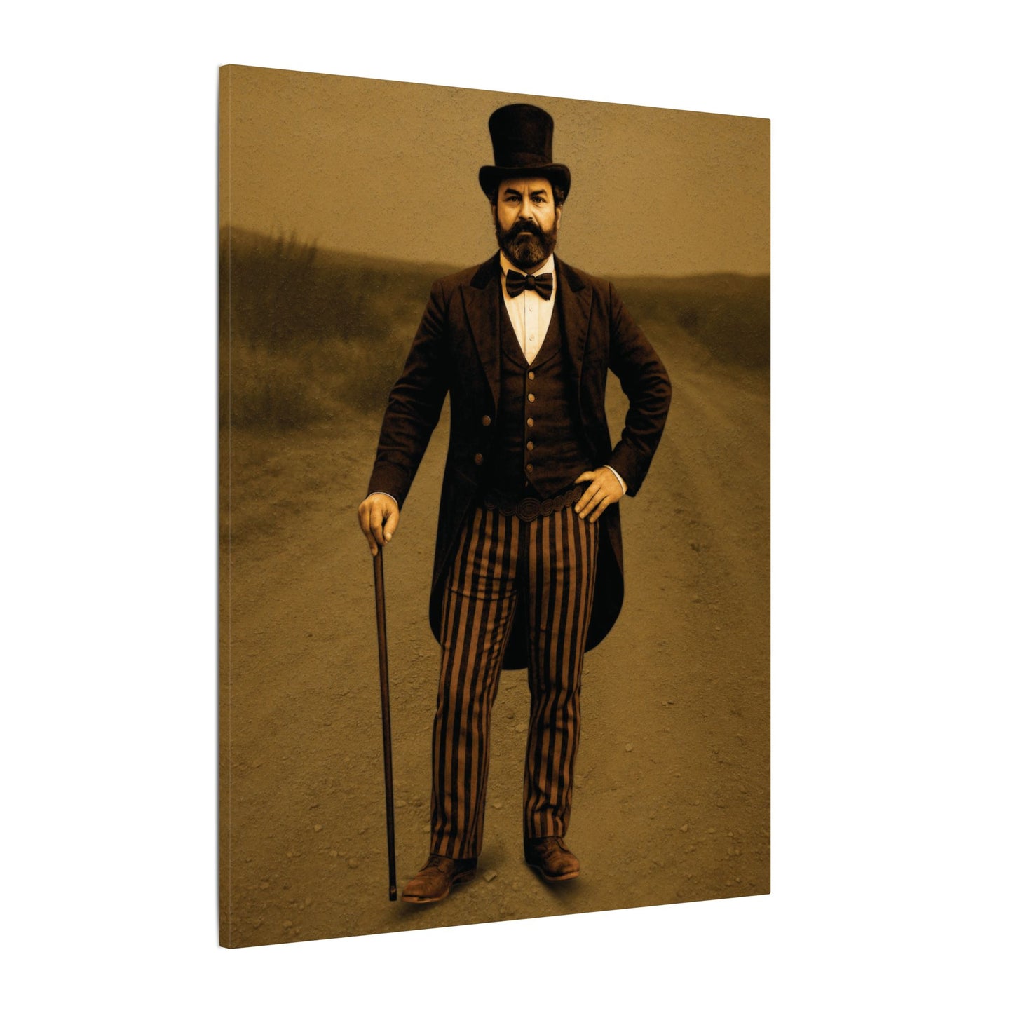 The Ringmaster – Vintage Circus Inspired Canvas Wall Art - Matte Canvas Print (Gallery-Wrapped) 0.75"