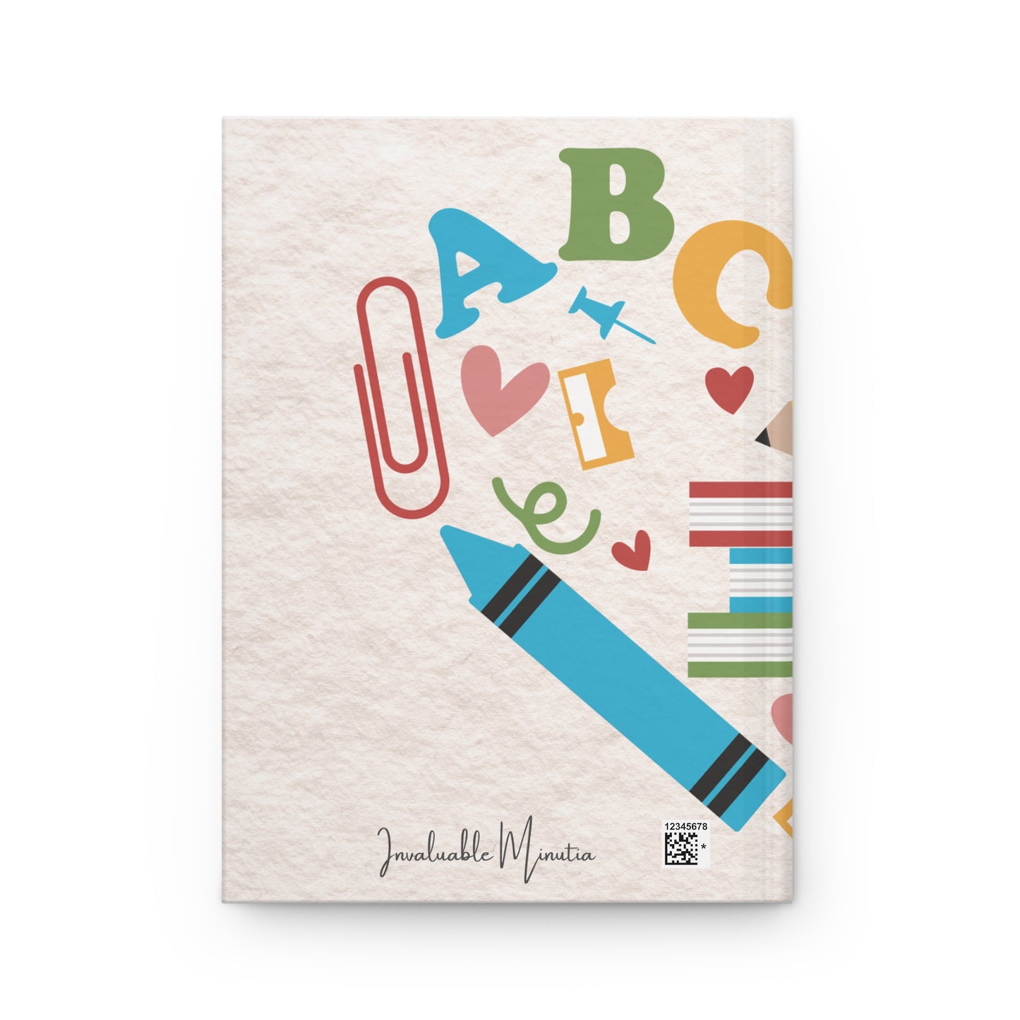 Hard Cover Teacher Notebook β ABC Classroom Doodles Journal for Back to School Gifts