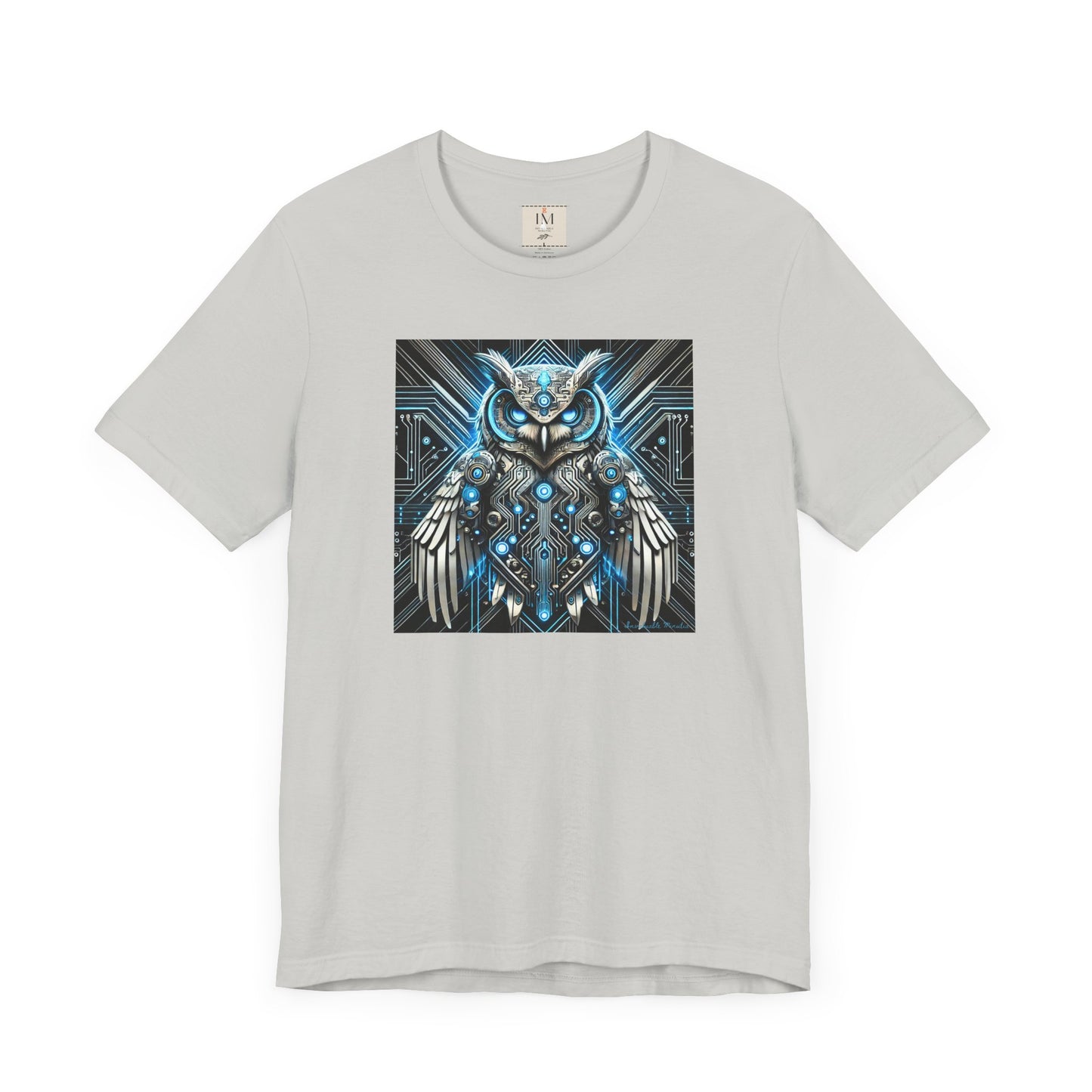 Mystical Cybernetic Owl Graphic Tee - Unisex Tch Short Sleeve T-Shirt
