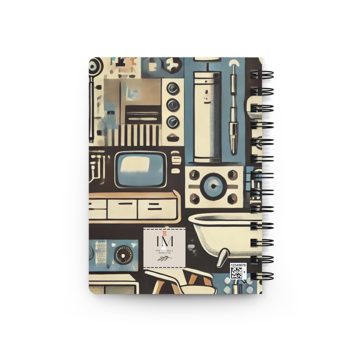 Spiral Bound Journal - Retro Revival Design