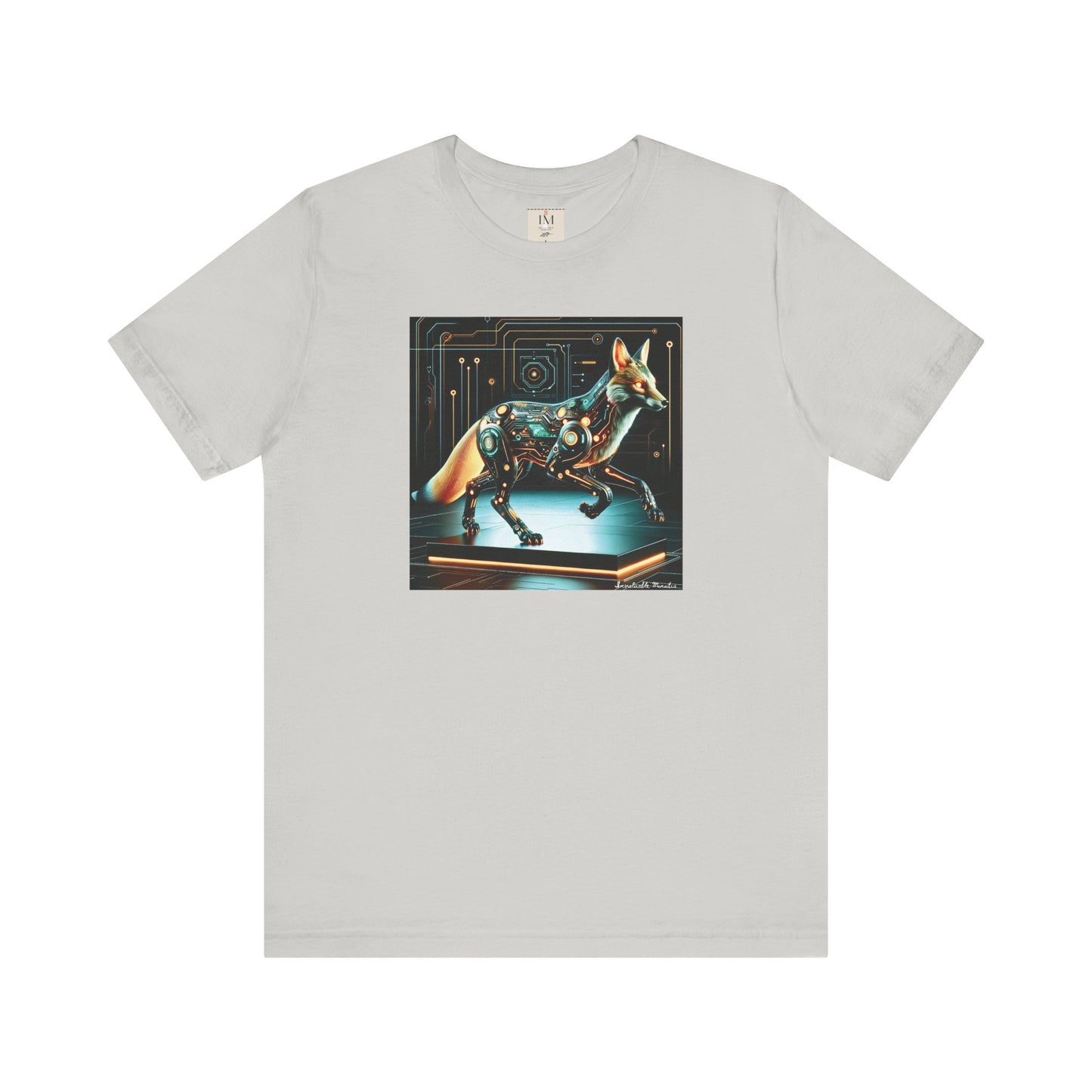 Futuristic Cybernetic Fox Graphic Tee - Unisex Jersey Short Sleeve T-Shirt