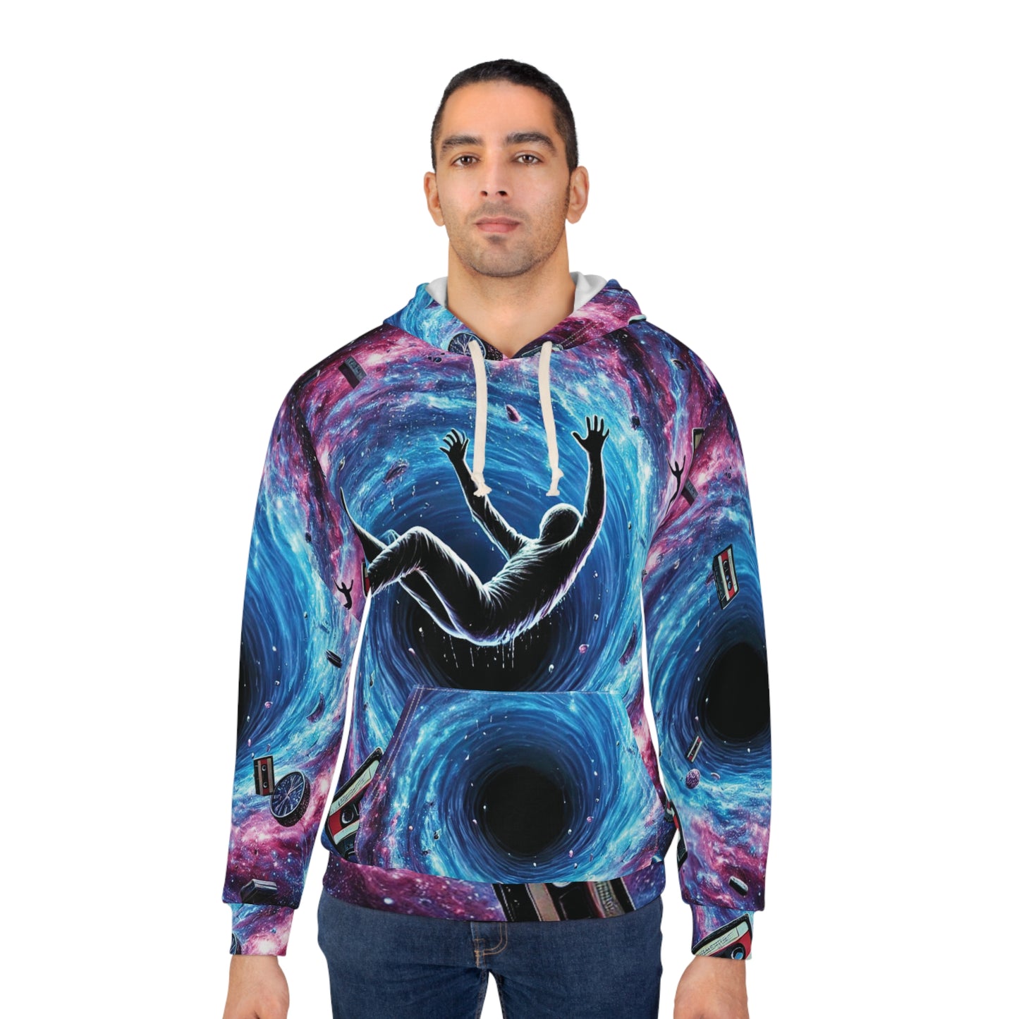 Event Horizon Cosmic Escape Unisex Pullover Hoodie - Unique Space Art Design