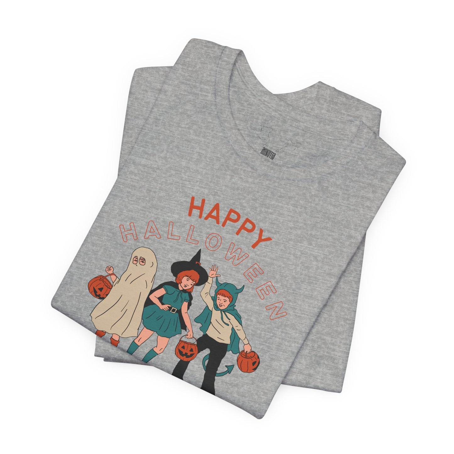 Happy Halloween Trick or Treat Vintage Vibe Tee โ Bella+Canvas 3001