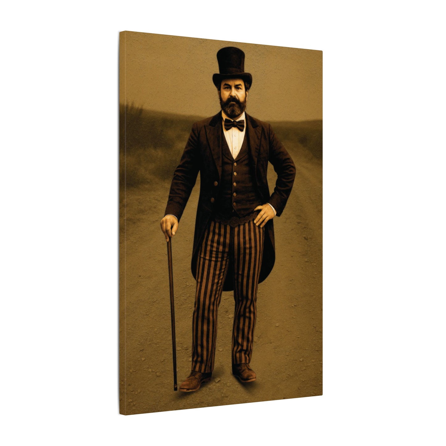 The Ringmaster – Vintage Circus Inspired Canvas Wall Art - Matte Canvas Print (Gallery-Wrapped) 0.75"