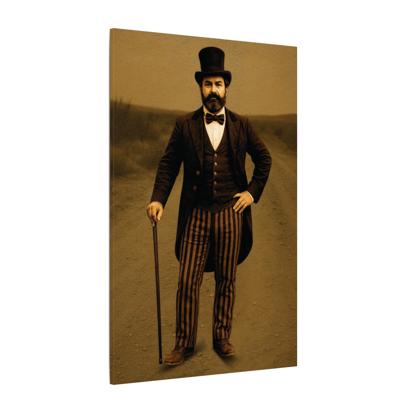 The Ringmaster – Vintage Circus Inspired Canvas Wall Art - Matte Canvas Print (Gallery-Wrapped) 0.75"