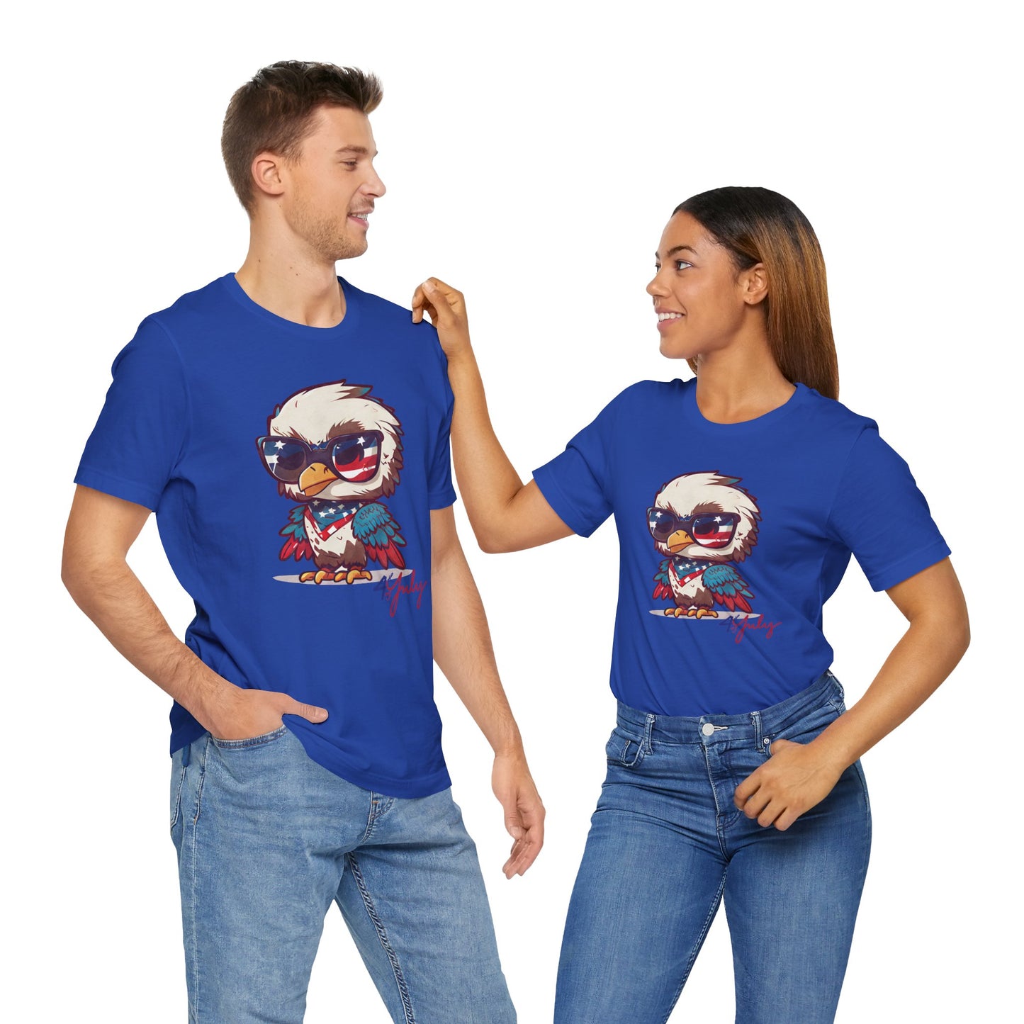 Cool Patriot Eagle Tee β Unisex Bella+Canvas Jersey - 4th of July T-shirt