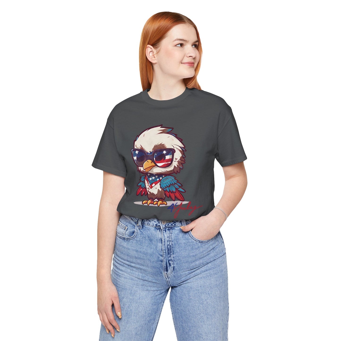 Cool Patriot Eagle Tee β Unisex Bella+Canvas Jersey - 4th of July T-shirt