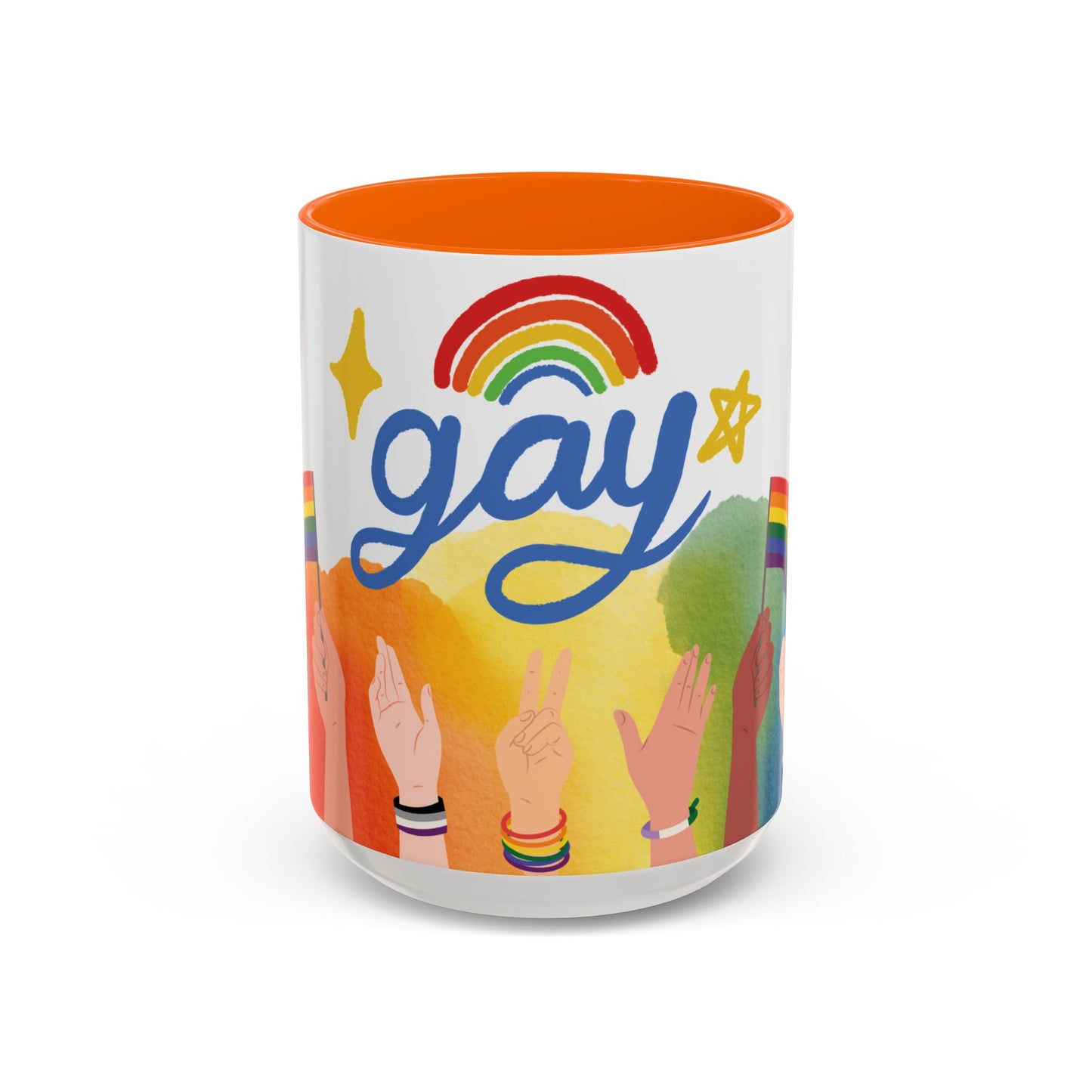 Bold Pride Accent Mug | Fun LGBTQ+ Gift | 11oz & 15oz Options