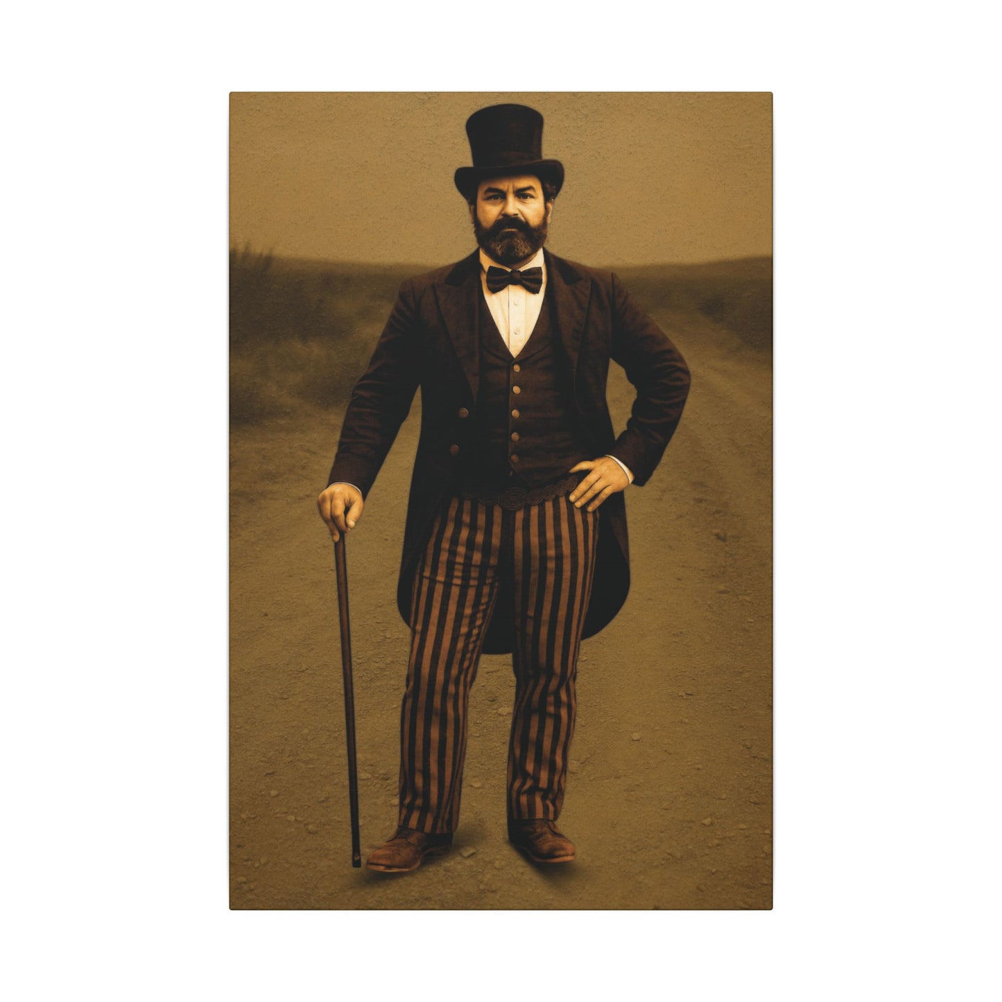 The Ringmaster – Vintage Circus Inspired Canvas Wall Art - Matte Canvas Print (Gallery-Wrapped) 0.75"