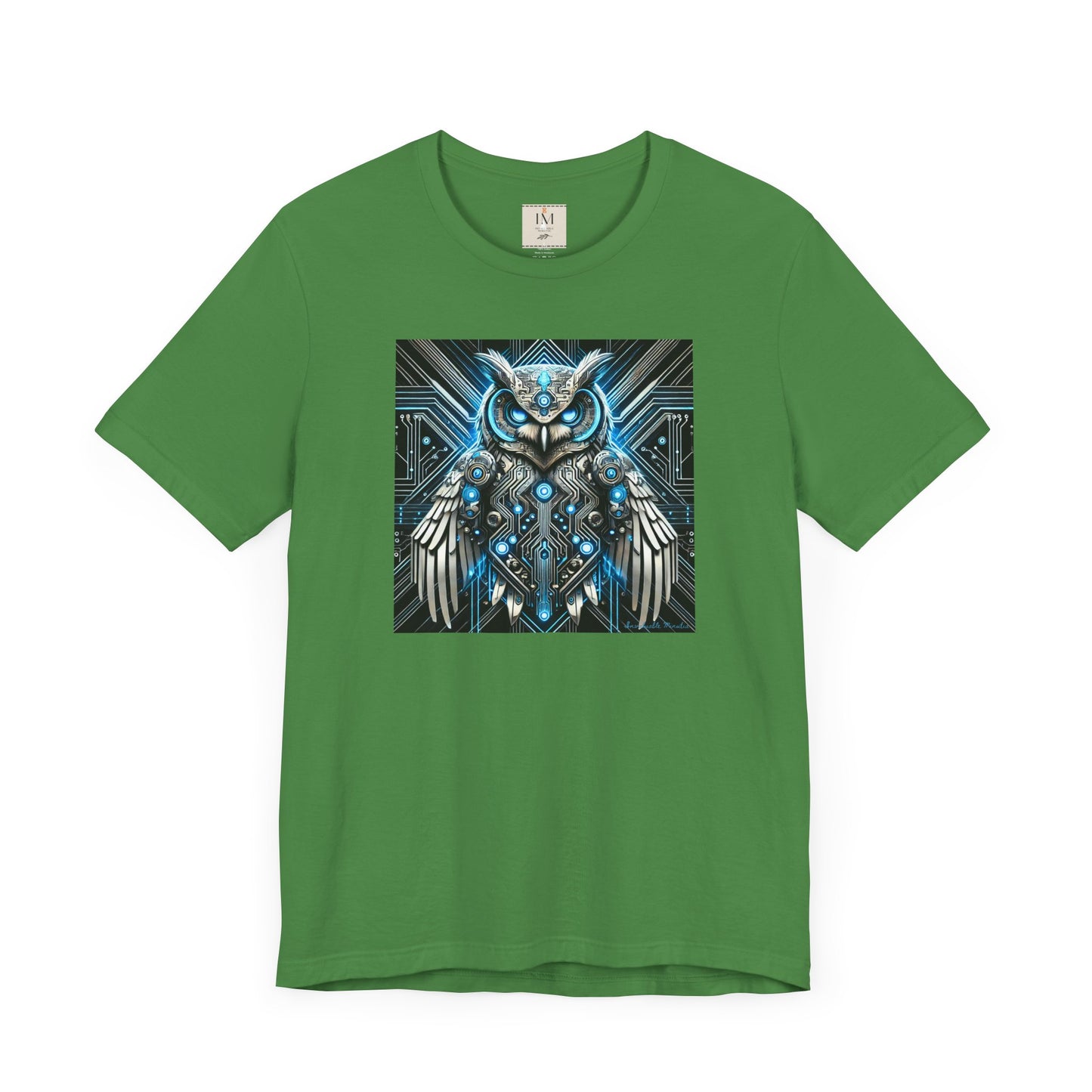 Mystical Cybernetic Owl Graphic Tee - Unisex Tch Short Sleeve T-Shirt