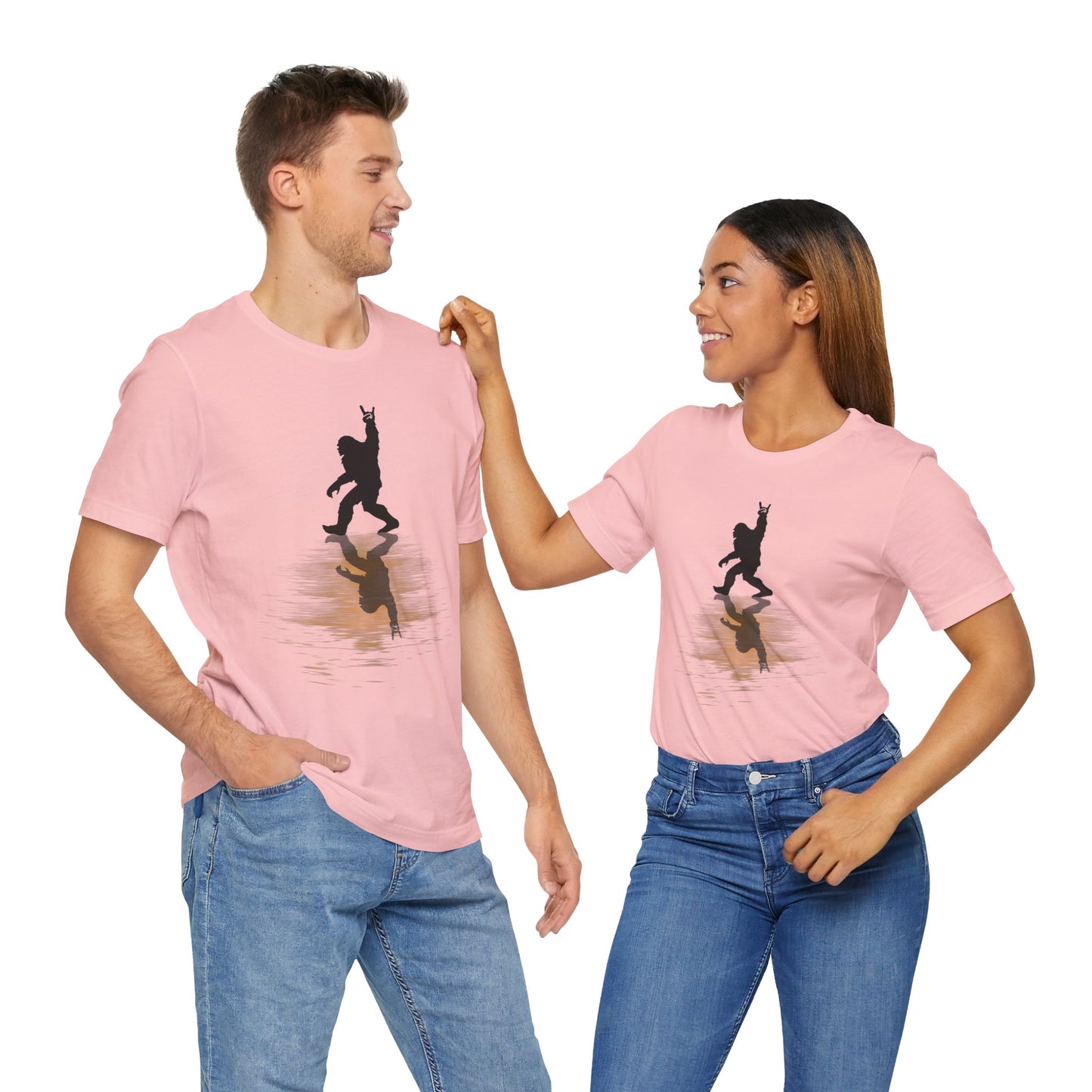 Rocking Bigfoot Unisex Bella+Canvas Jersey Tee - Fun Graphic Shirt for Nature & Cryptid Lovers