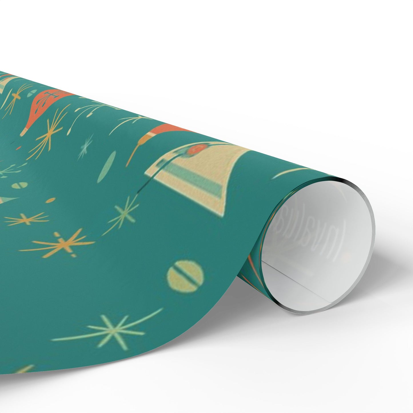 Atomic Christmas Cocktail – Mid-Century Holiday Wrapping Paper, Retro Martini Gift Wrap, 30" Roll (Matte/Gloss)