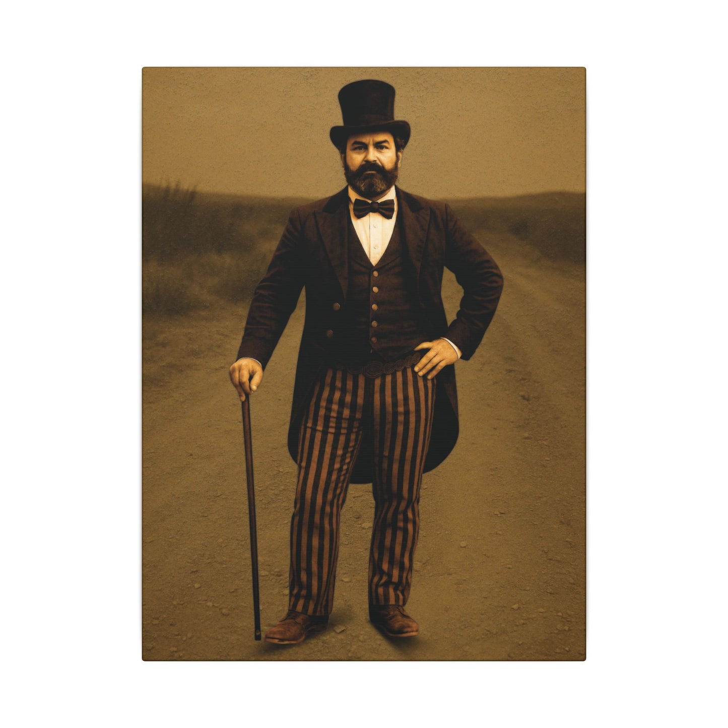 The Ringmaster – Vintage Circus Inspired Canvas Wall Art - Matte Canvas Print (Gallery-Wrapped) 0.75"