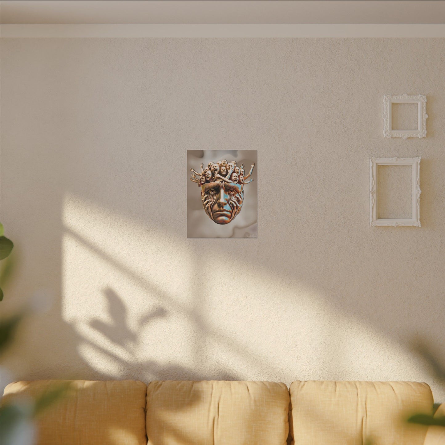 "Known." – Emotional Expressionism Stretched Vertical Canvas Wall Art - ADHD, Anxiety, Depression Reflection