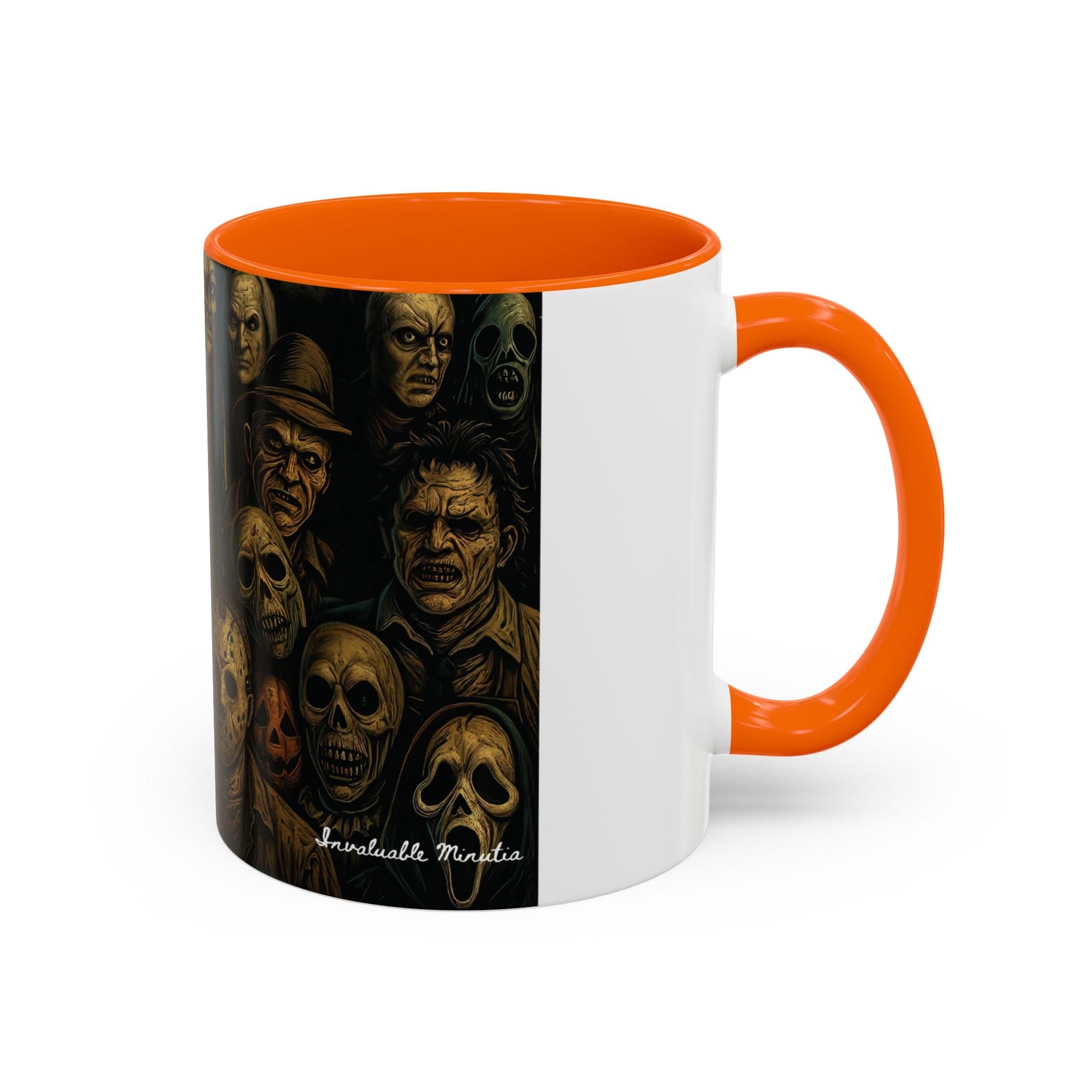 Horror Villain Collage Mug – 15oz & 11oz Ceramic Coffee Mug – Slasher Icons Halloween Gift – Goth Horrorcore Kitchen Decor