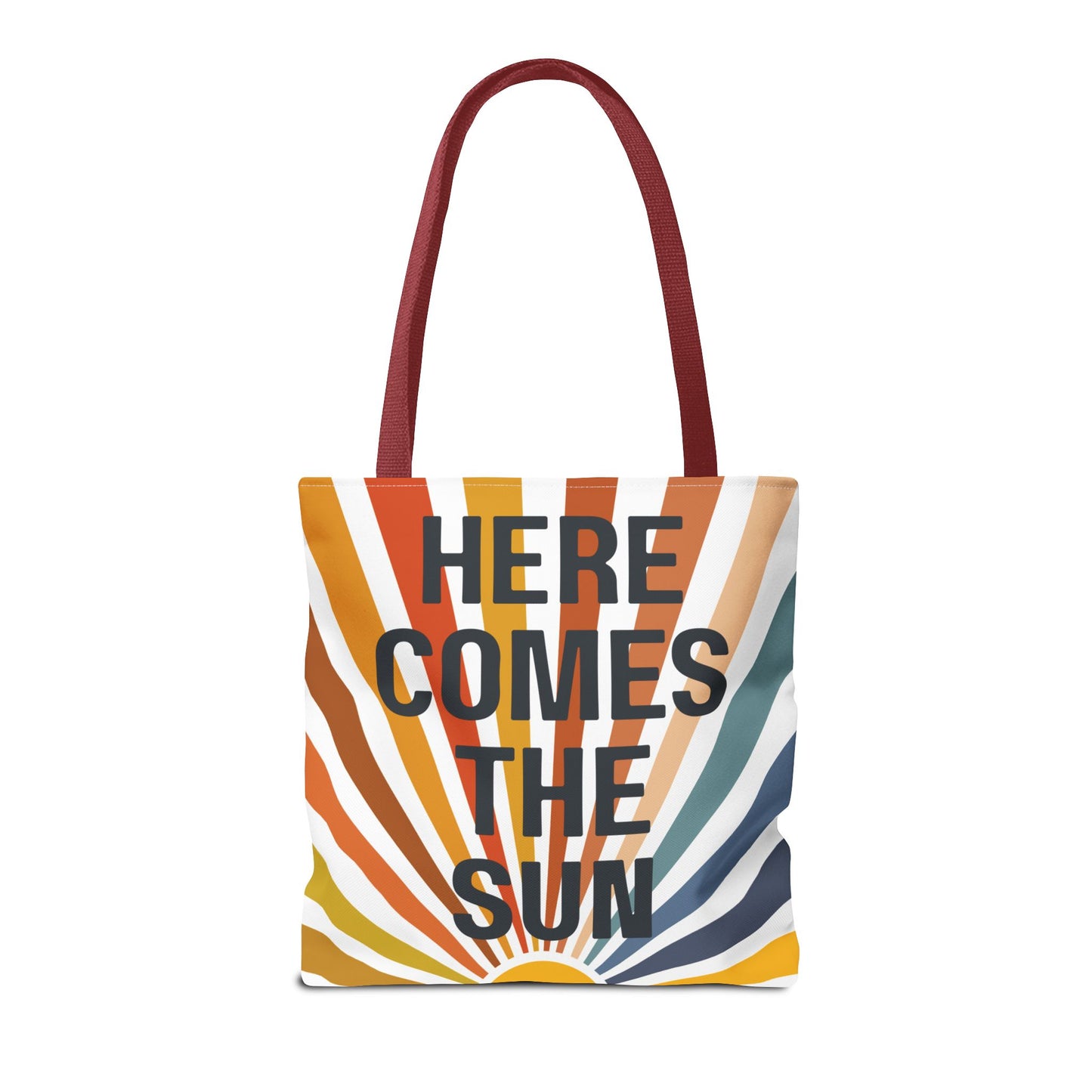 Here Comes the Sun β Retro Sunburst Tote Bag