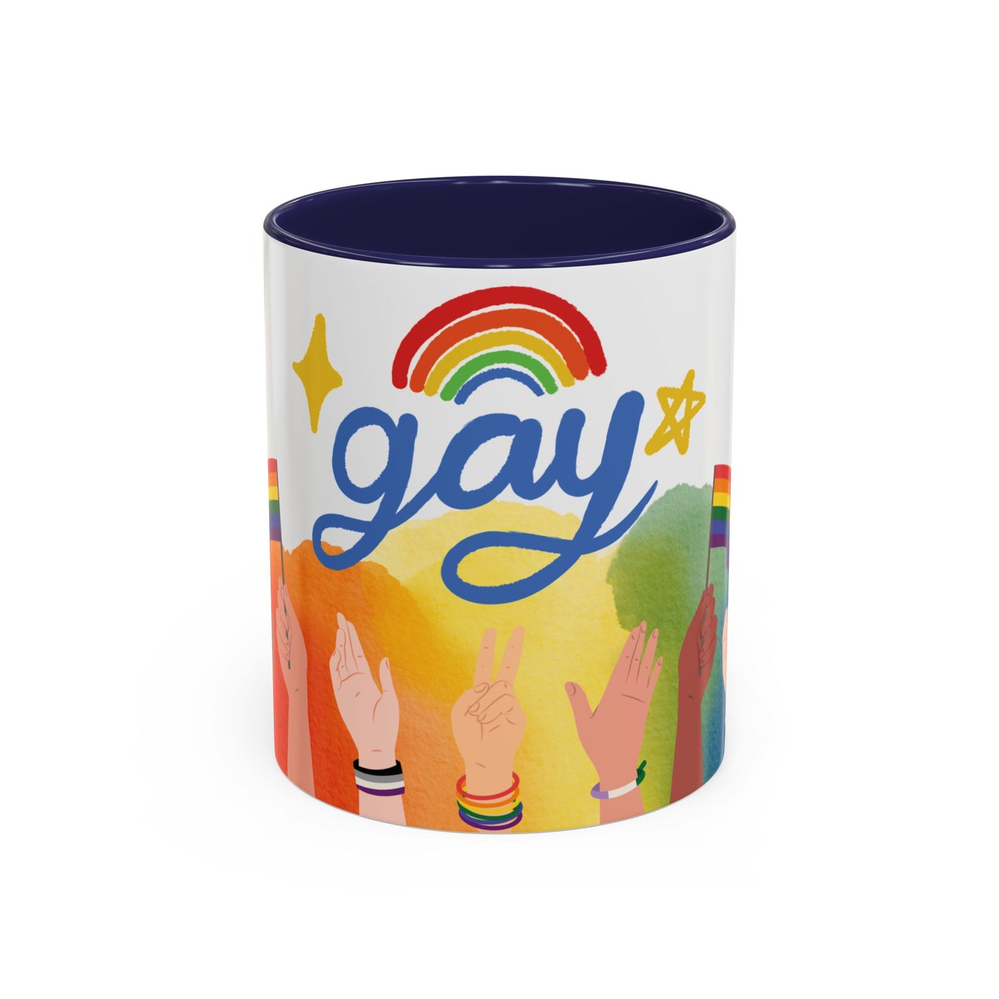 Bold Pride Accent Mug | Fun LGBTQ+ Gift | 11oz & 15oz Options