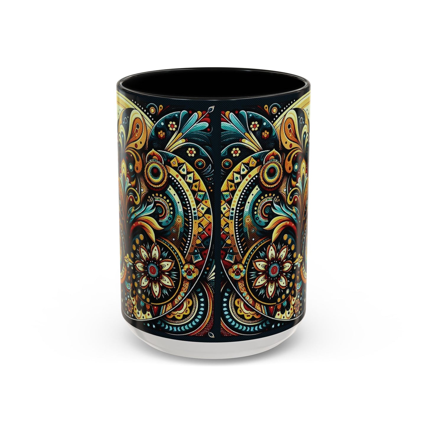 βοΈ Accent Coffee Mug (11, 15oz) β Beautiful Boho Style Graphic πΏ