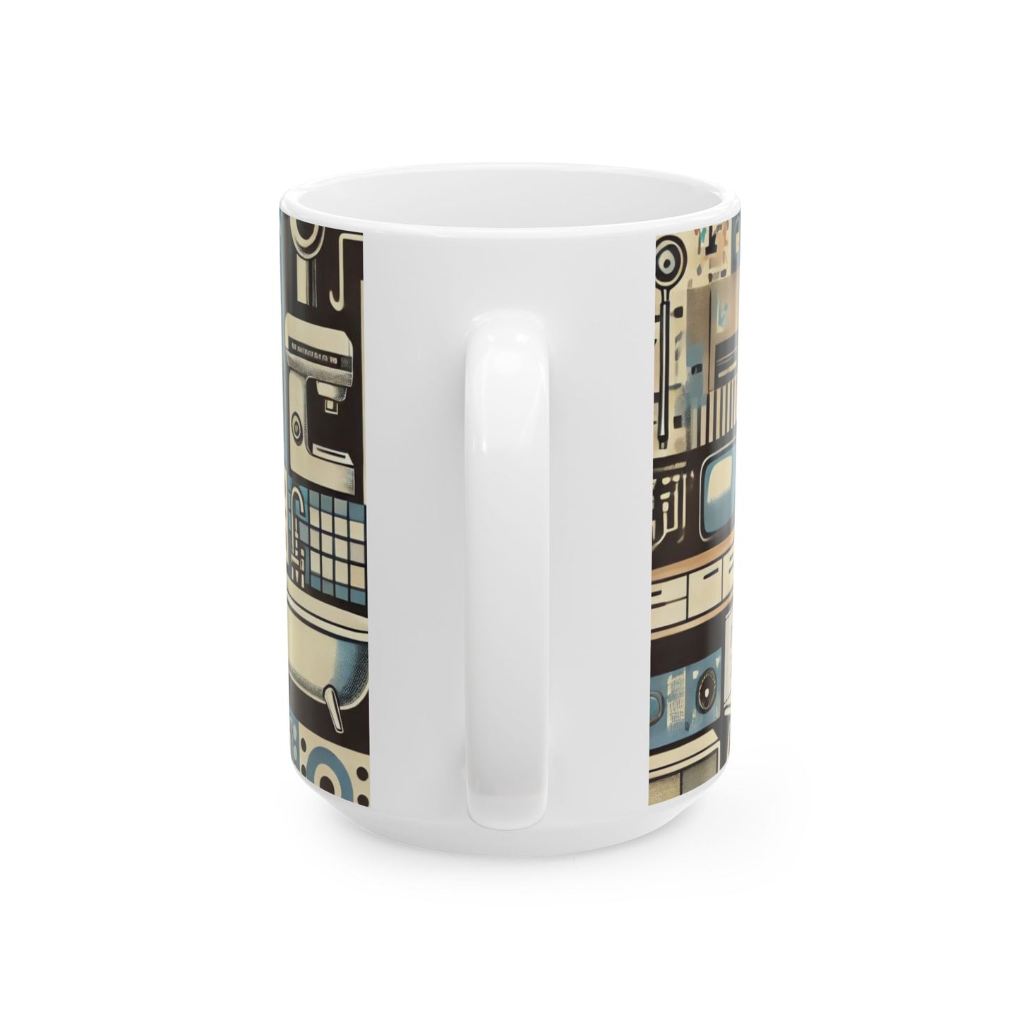π¨ Minimalist Abstract Retro Revival Custom Coffee Mug β High Quality Gloss Finish β 11oz & 15oz