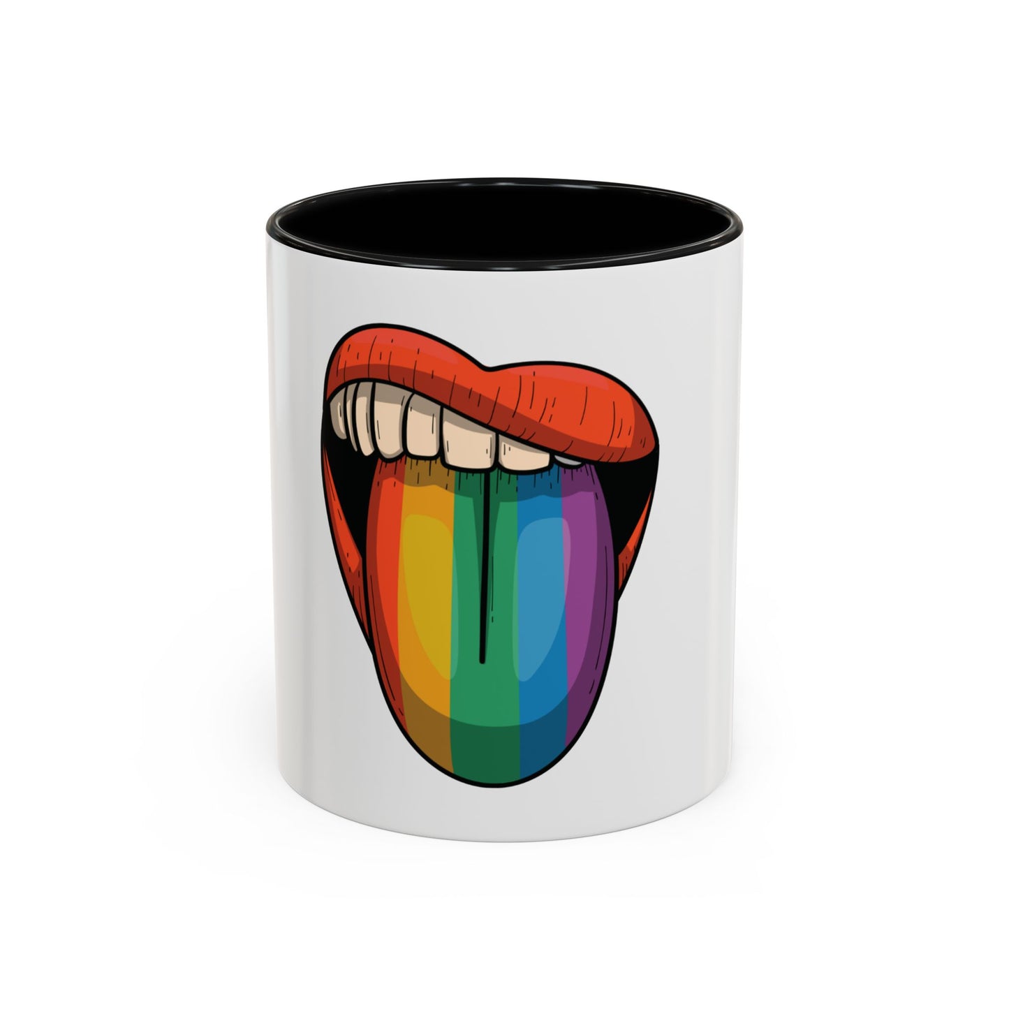 π₯π Pride Tongue Ceramic Mug β Rainbow Tongue Vibes πβ¨