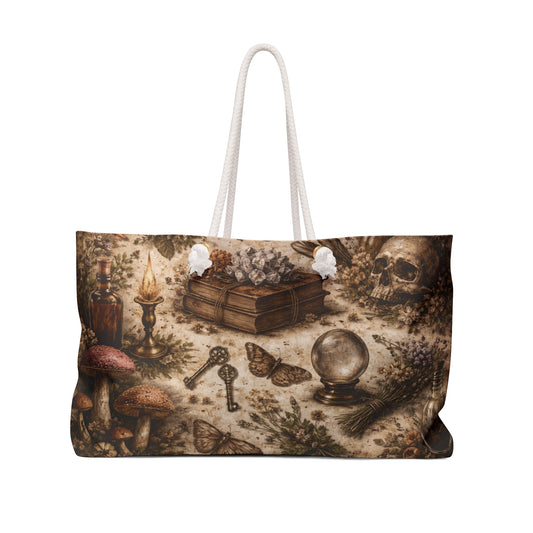 Witchy Cottagecore Weekender Tote Bag