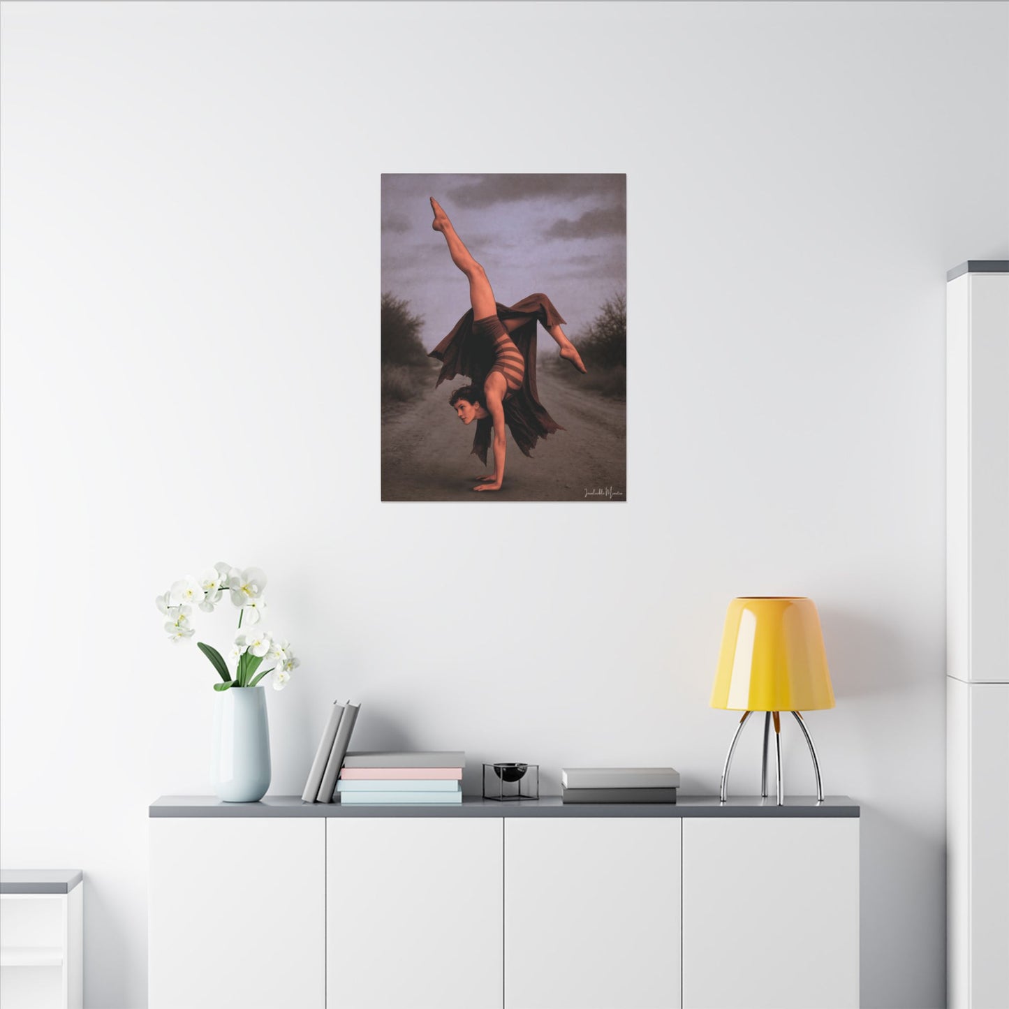 The Acrobat – Matte Canvas Print (Gallery-Wrapped) 0.75" – Vintage Circus-Inspired Canvas Wall Art