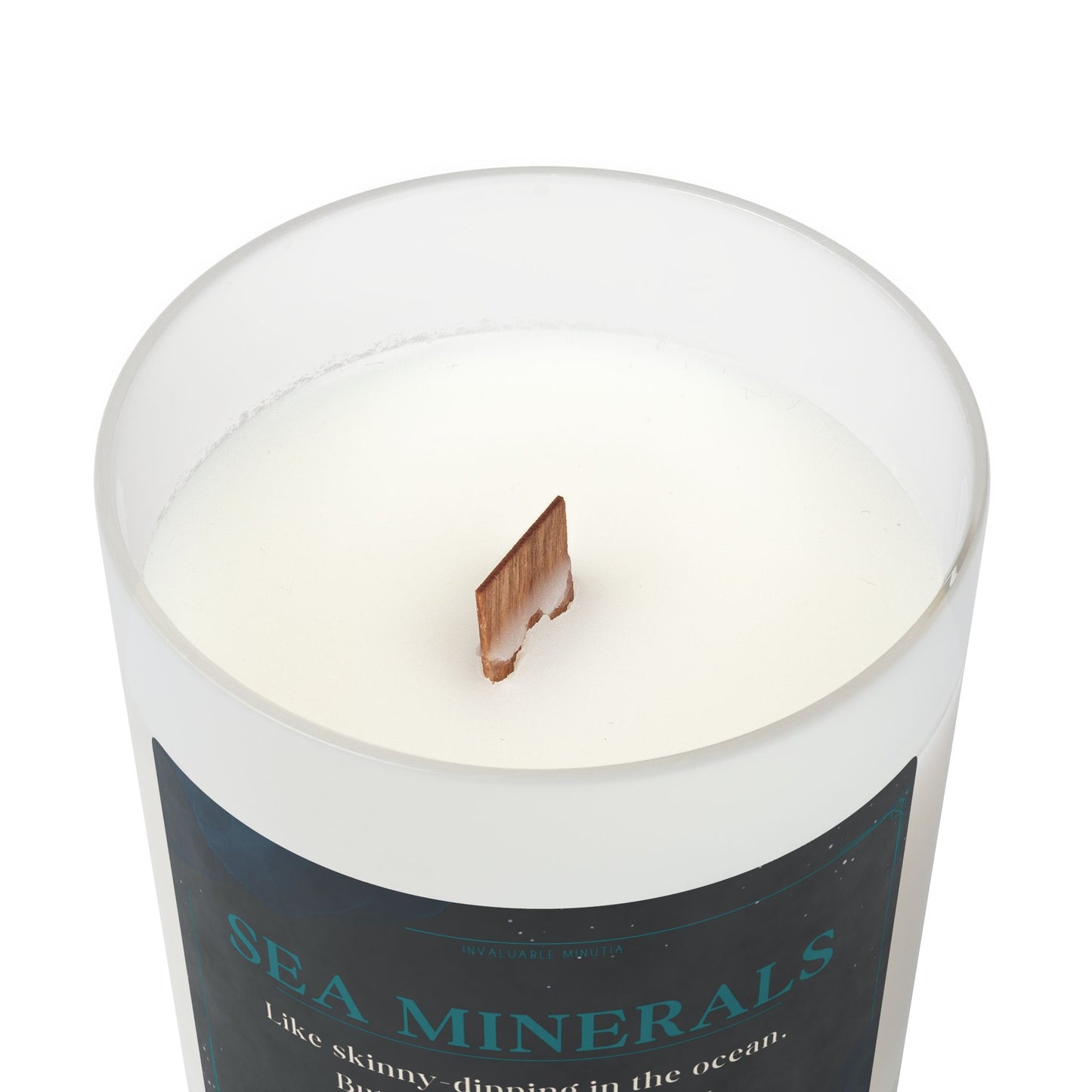 11oz Frosted Glass Natural Soy Wax Candle with Wooden Wick – Available in 9 Scents