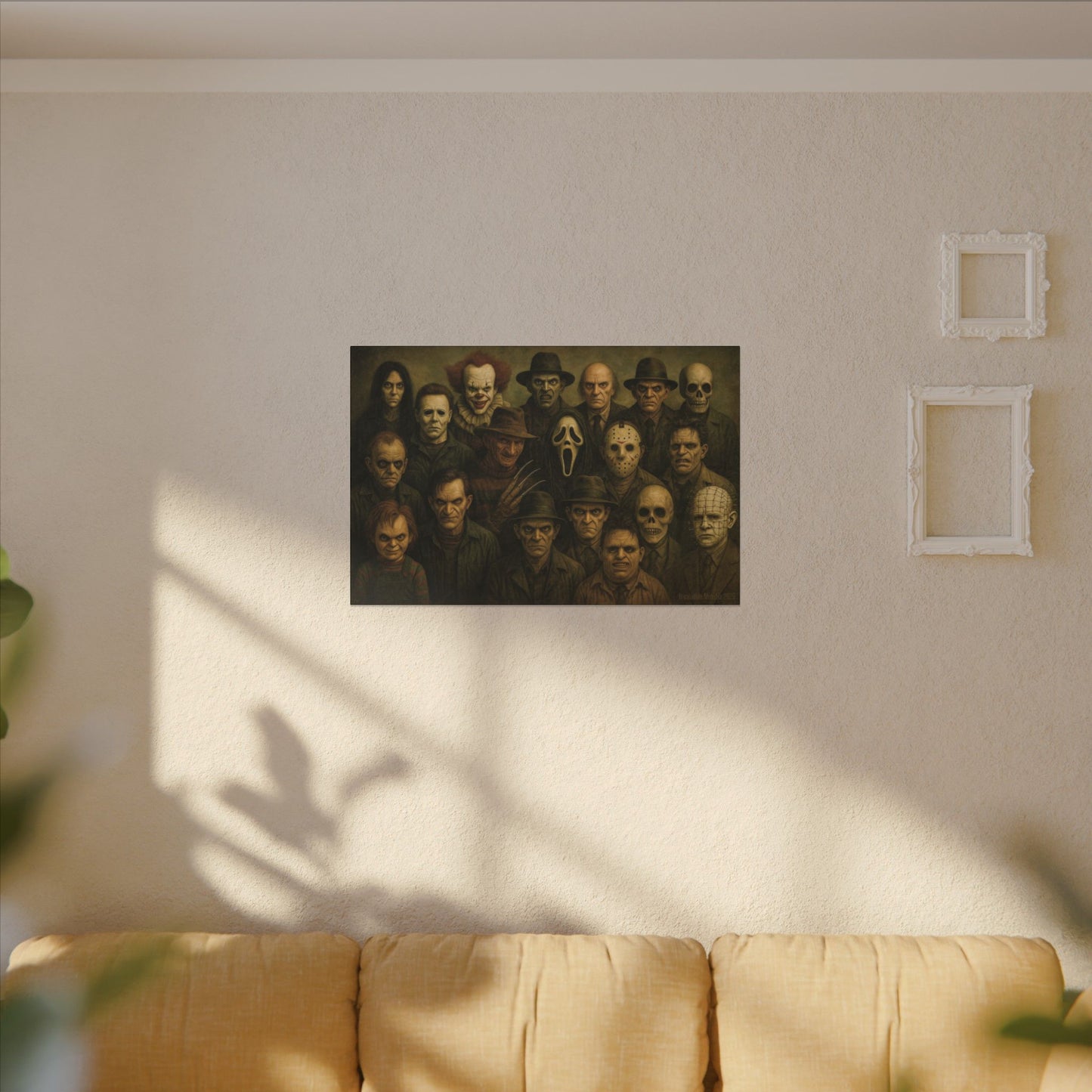 "The Crew" β Horror Legends Matte Canvas Print